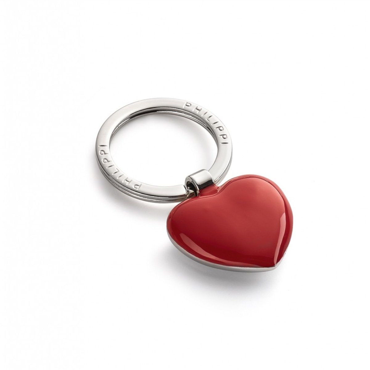 Partner Herz rot/silber glänzend  Schlüsselanhänger mit ihrer Wunschgravur 