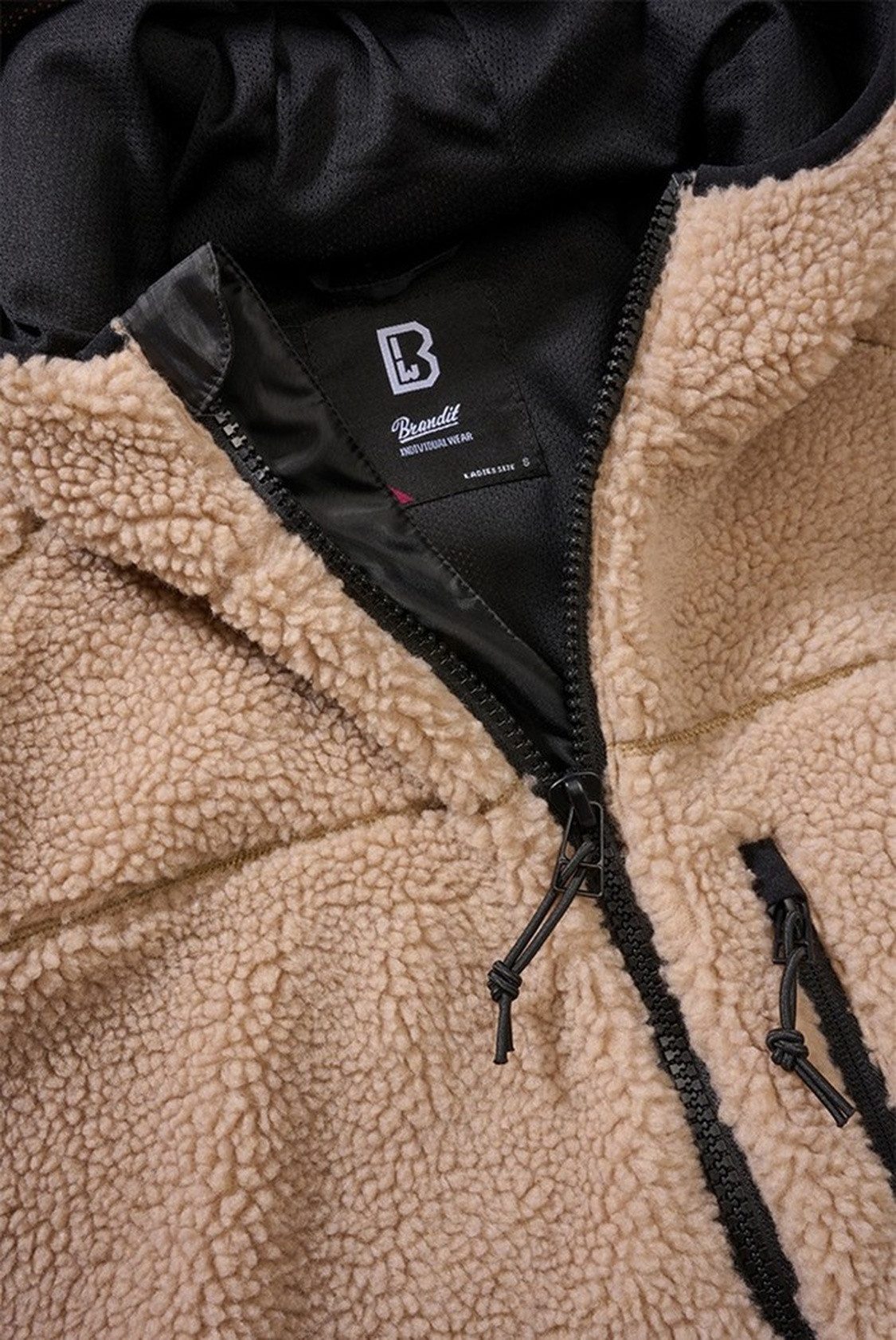 Brandit Fleecejacke Women Teddyfleece Jacket Hooded – Bild 3 von 5