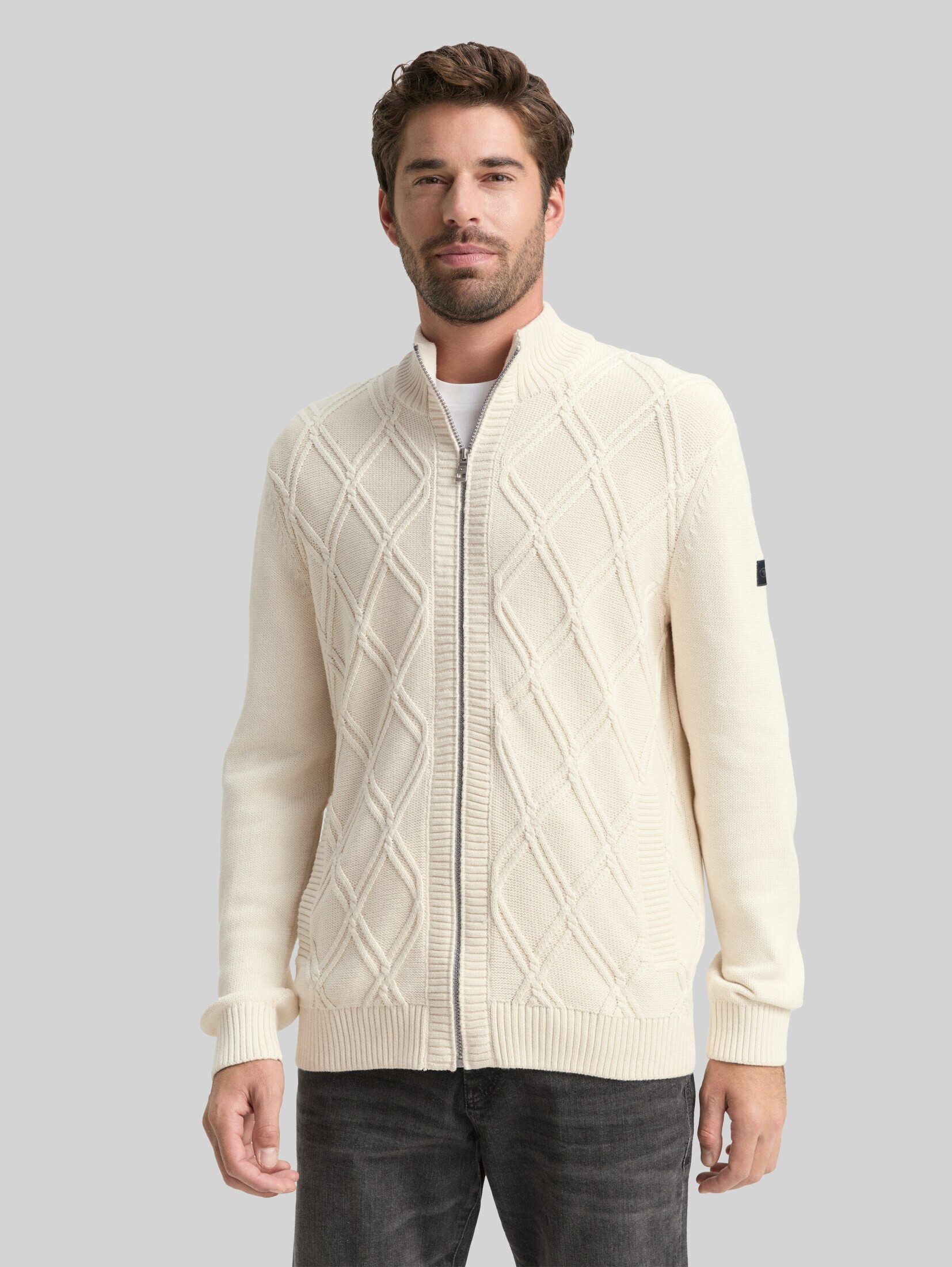 TOM TAILOR Cardigan Pullover & Strickjacken Strickjacke mit Zopfmuster