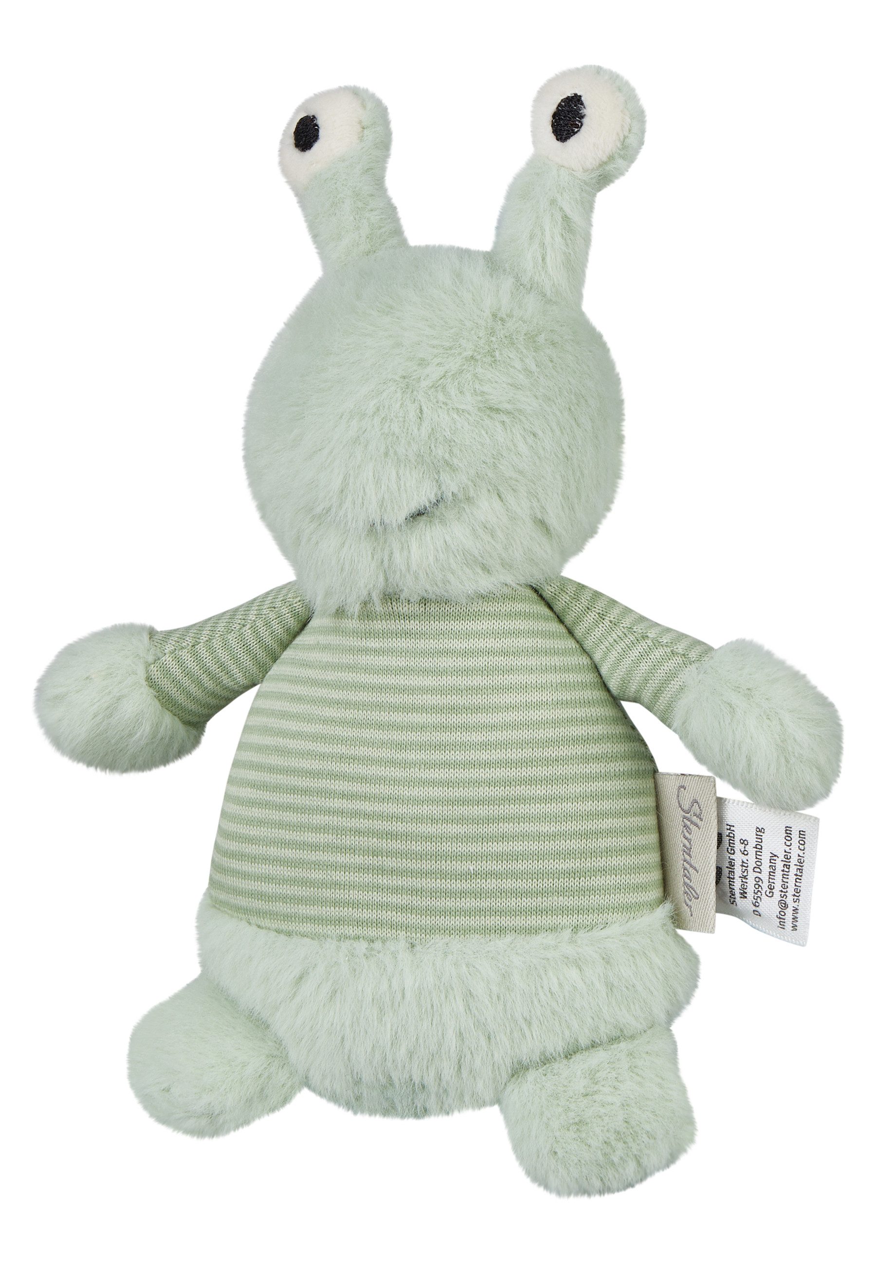 Sterntaler® Kuscheltier Kuscheltier S WELTRAUM Alien (Einzelartikel, 1-St), aus kuscheligem Stoff, weich wattiert, süße Details, mit Rassel