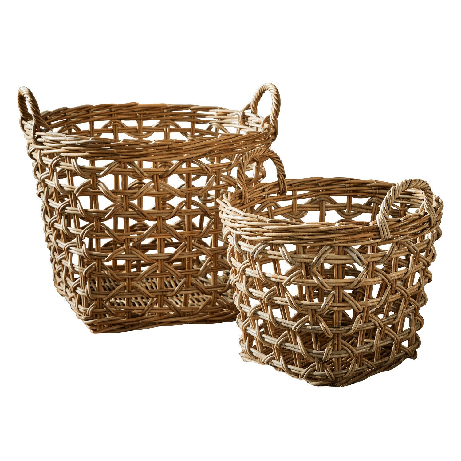 Mirabeau Dekokorb Korb 2er Set Qivoran grau (2er Set, 2er Set)