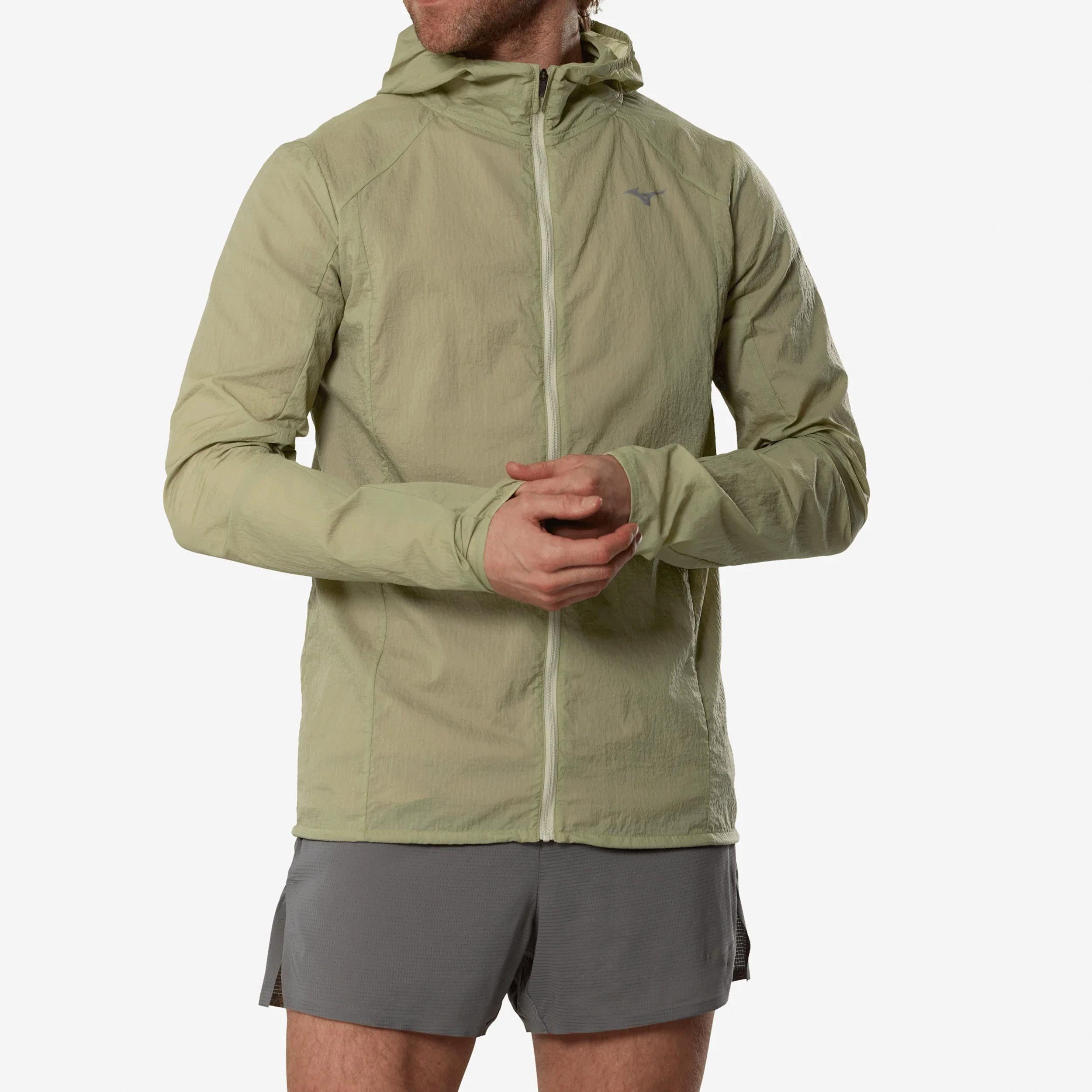 Mizuno Laufjacke Tech Light Hooded