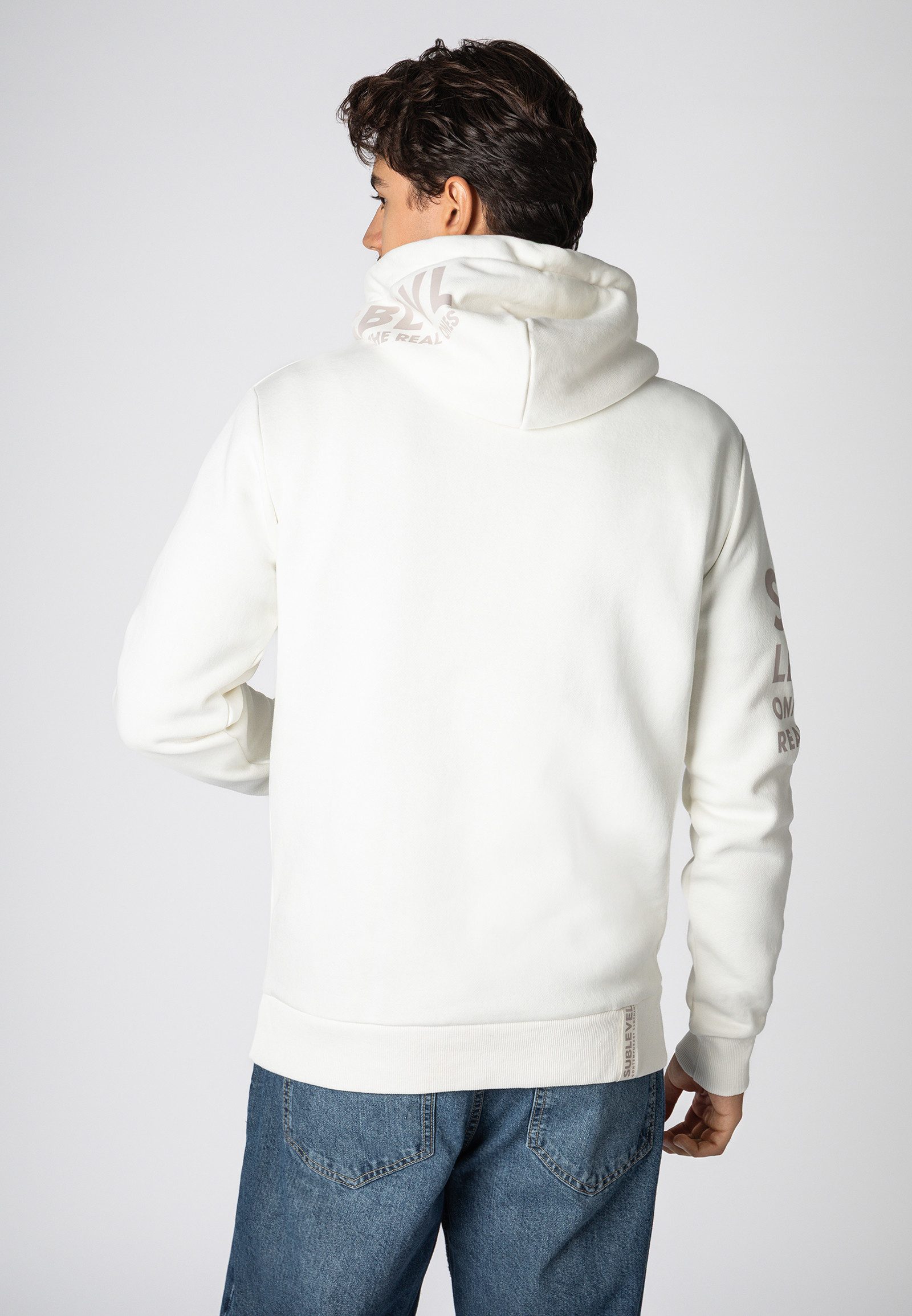 SUBLEVEL Hoodie Herren Kapuzenpullover mit Print Sweater, Kapuzensweatshirt günstig online kaufen