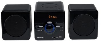 Medion® MEDION MD84018 Micro-Audio-System mit Bluetooth, Radio, CD, MP3-Player Kompaktanlage (Kompatibel mit CD-R/RW, MP3-CD)