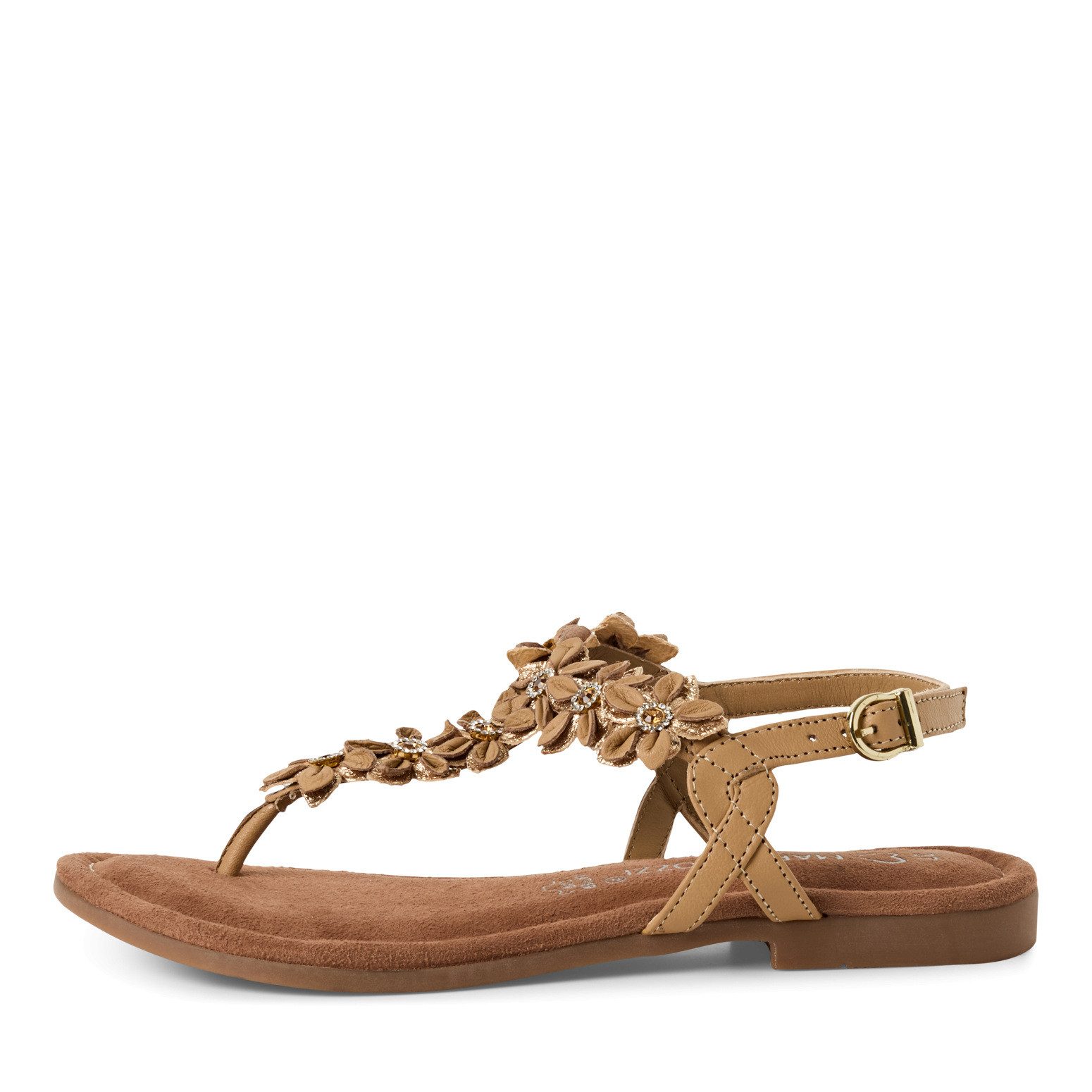 Marco Tozzi Damen Zehentrenner Sandale 2-28148-42-344 taupe comb. Sandale