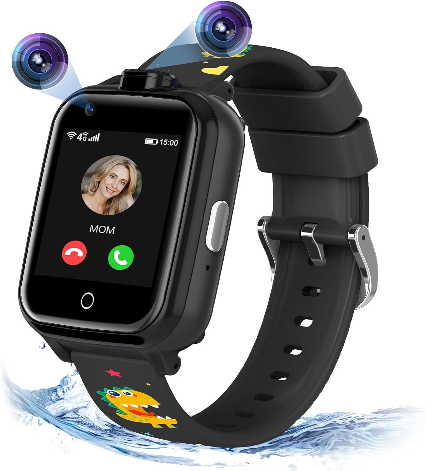 Jianyana Smartwatch (2,5 cm, sim-karte), 4G Kinder Smartwatch