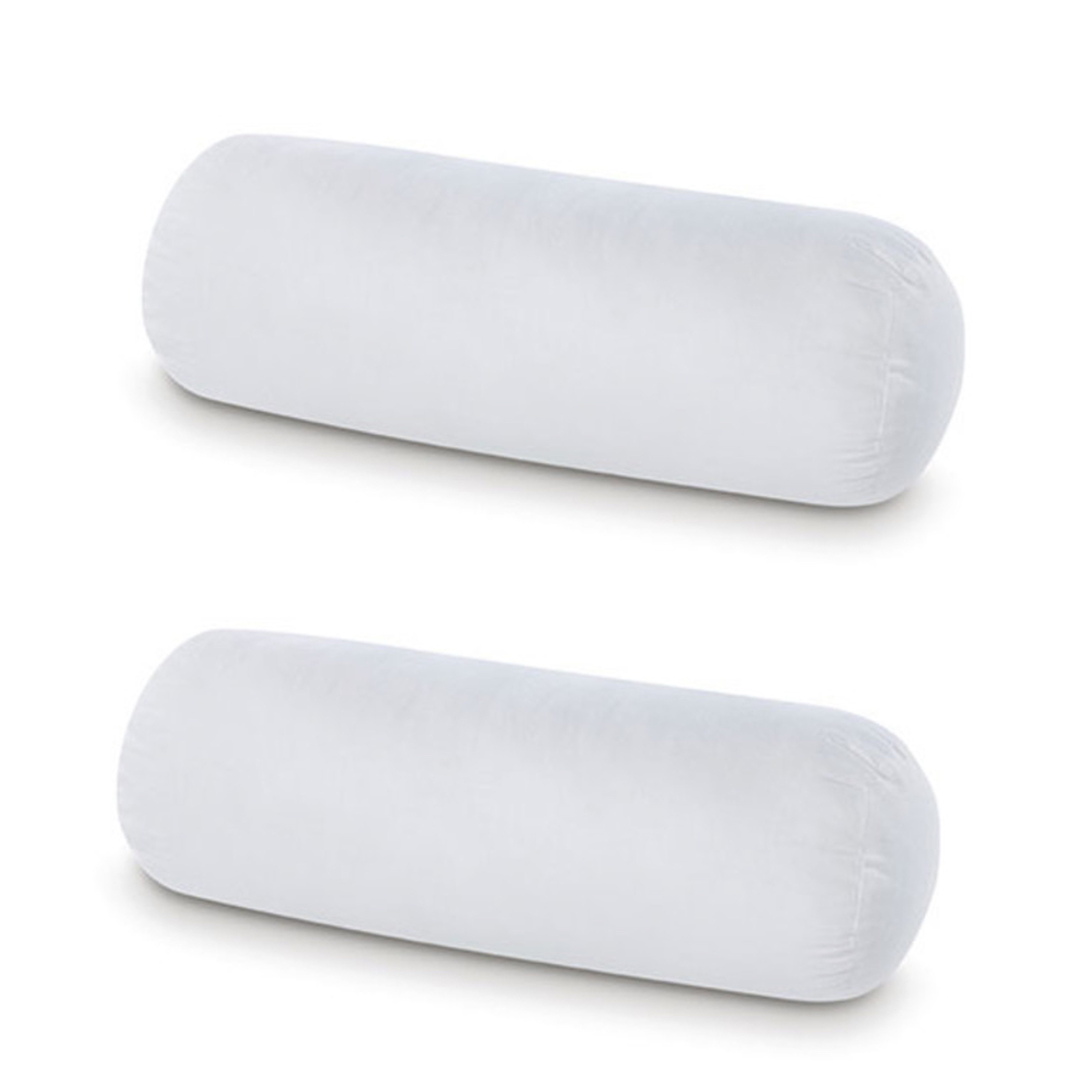 LILENO HOME Microfaserkissen - geeignet für Allergiker, in verschiedenen Größen - Made in Germany, Füllung: 100% Polyester, Rückenschläfer, Seitenschläfer, Bauchschläfer, Set, 2er Set, Nackenrolle 15x40 cm + Reißverschluss, Nackenkissen allergikergeeignet