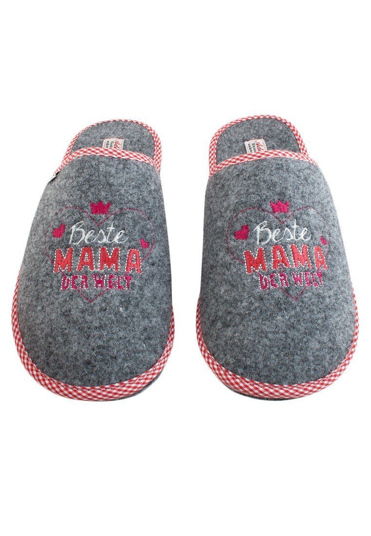 ADELHEID Beste Mama Filzpantoffel Pantoffel