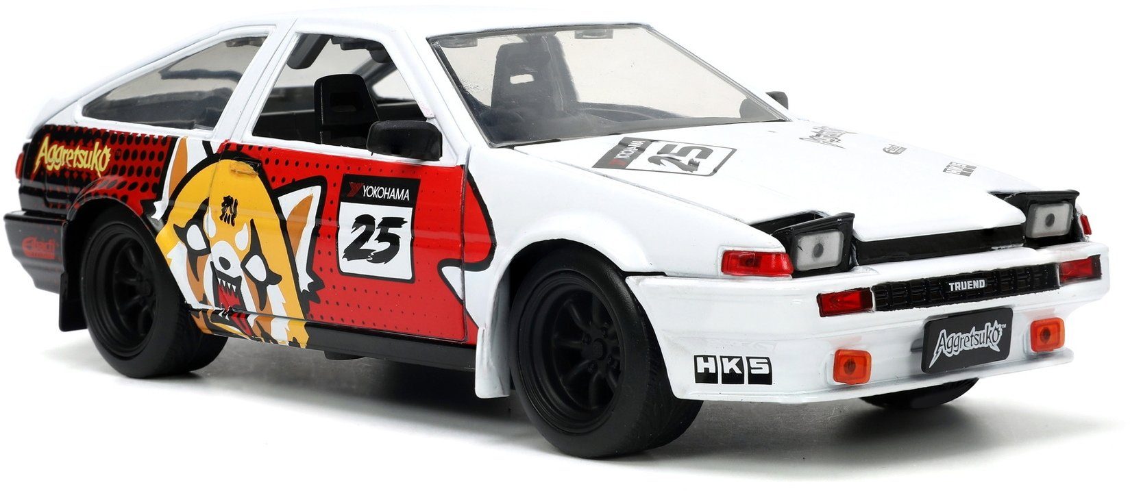 JADA Modellauto Modellauto Aggretsuko 1986 Toyota Trueno AE86 mit Figur 1:24 253255056