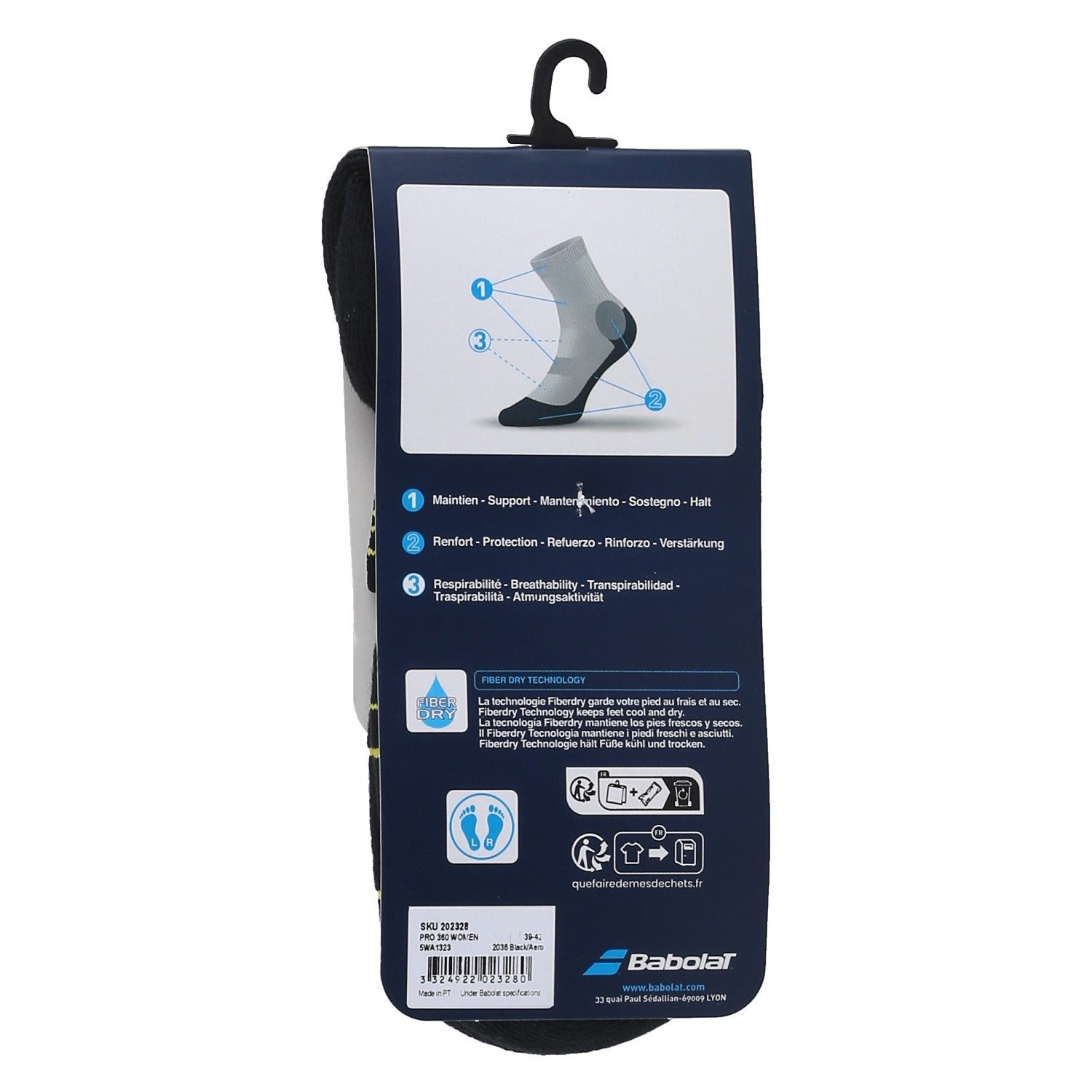 Babolat Tennissocken Pro 360 schwarz Damen 1er