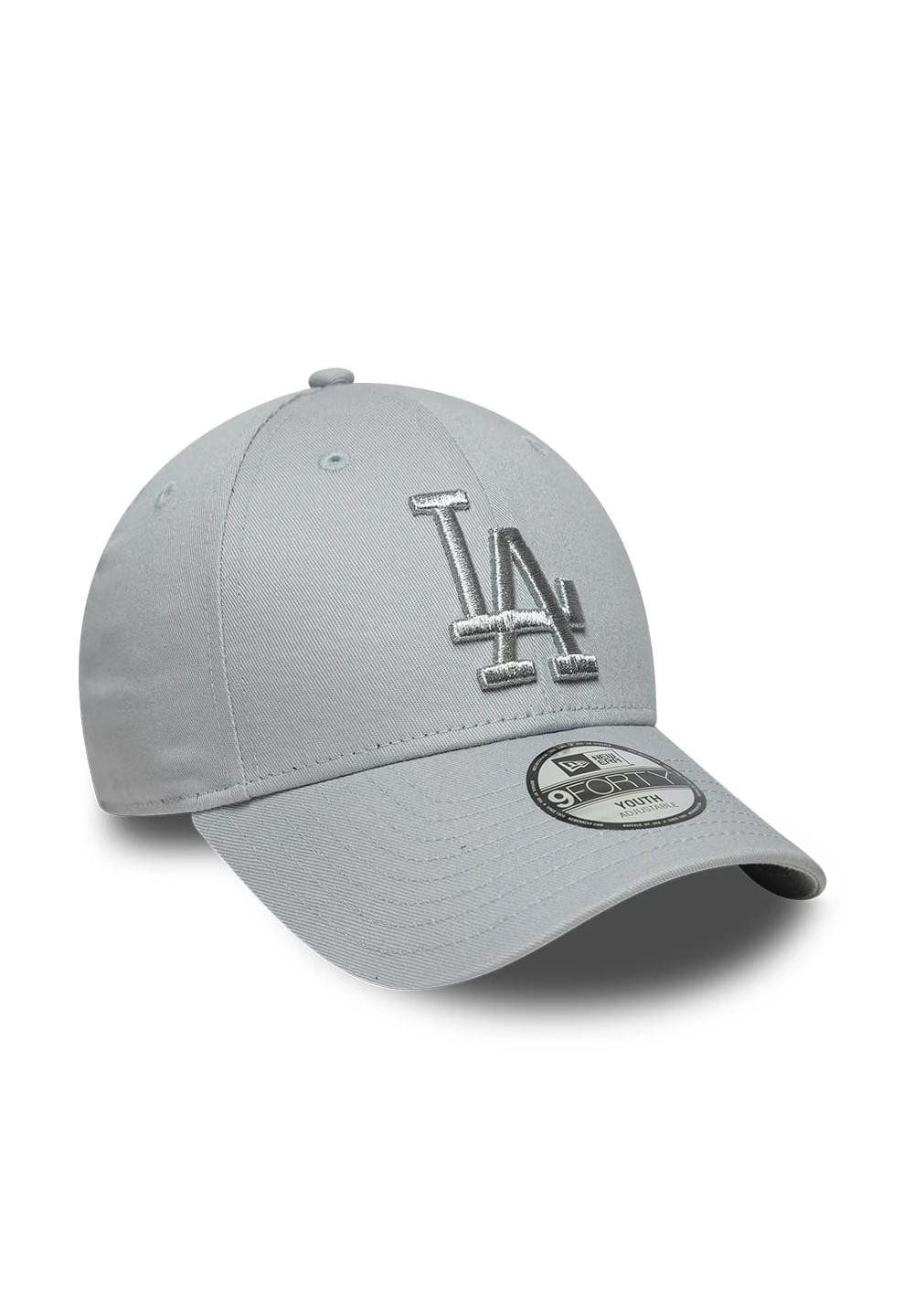 New Era Baseball Cap Los Angeles Dodgers Metallic 9Forty Cap New Era Grau Jugend (1-St)