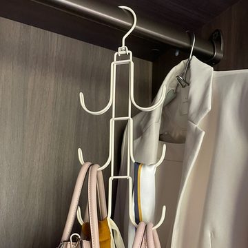 HIBNOPN Krawattenhalter Krawattenhalter Gürtelhalter Kleiderschrank Rack Multifunktionale Hook (2 St)