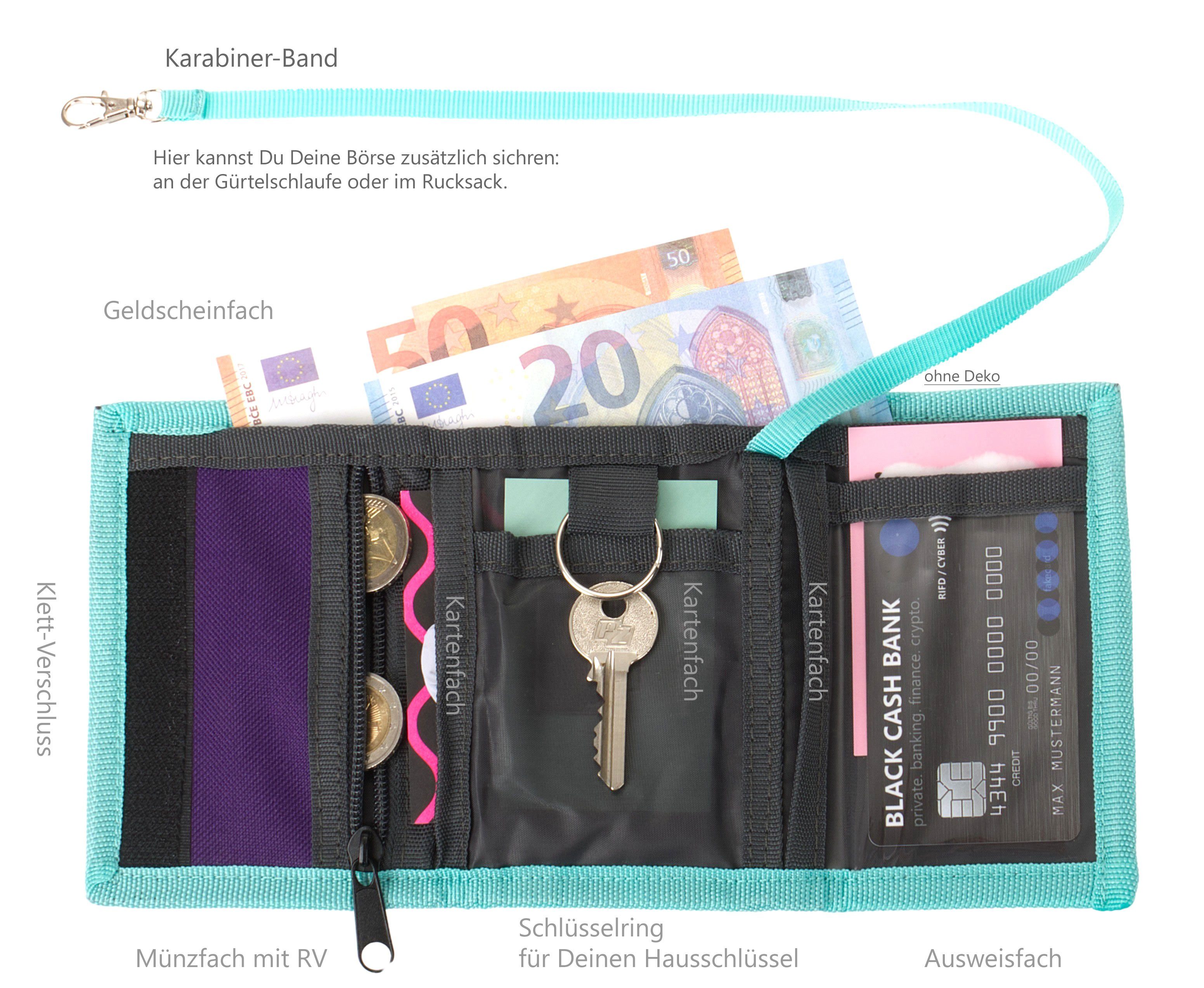 ELEPHANT Geldbörse Mädchen Jungen Hero Signature, Wallet Klettbörse Schülerbörse Schlüsselring Ausweisfach