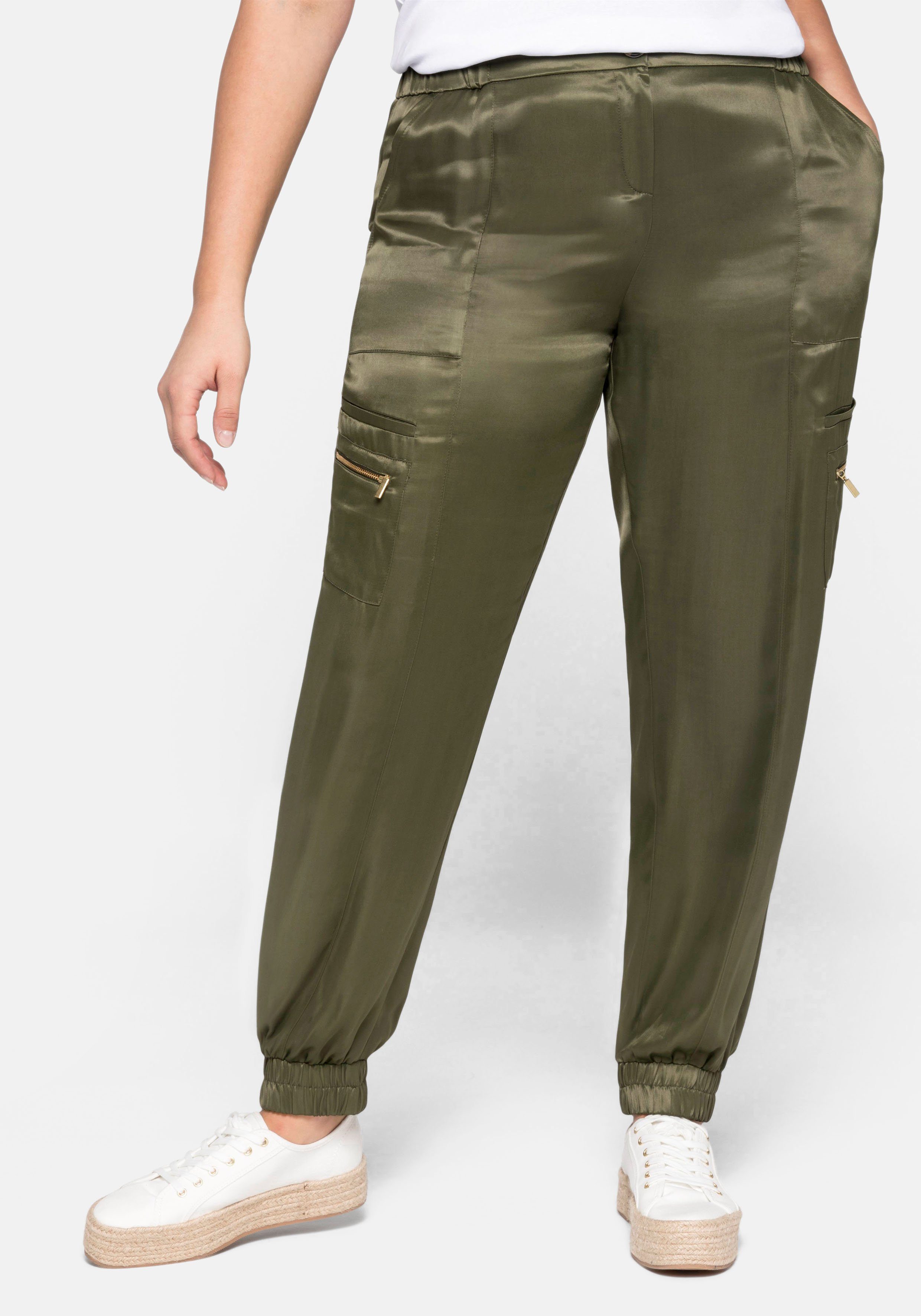 Kinder Cargohose Unisex Baumwolle | Elastischer Bund Baggy Pants | Für Kinder 4-15 Jahre