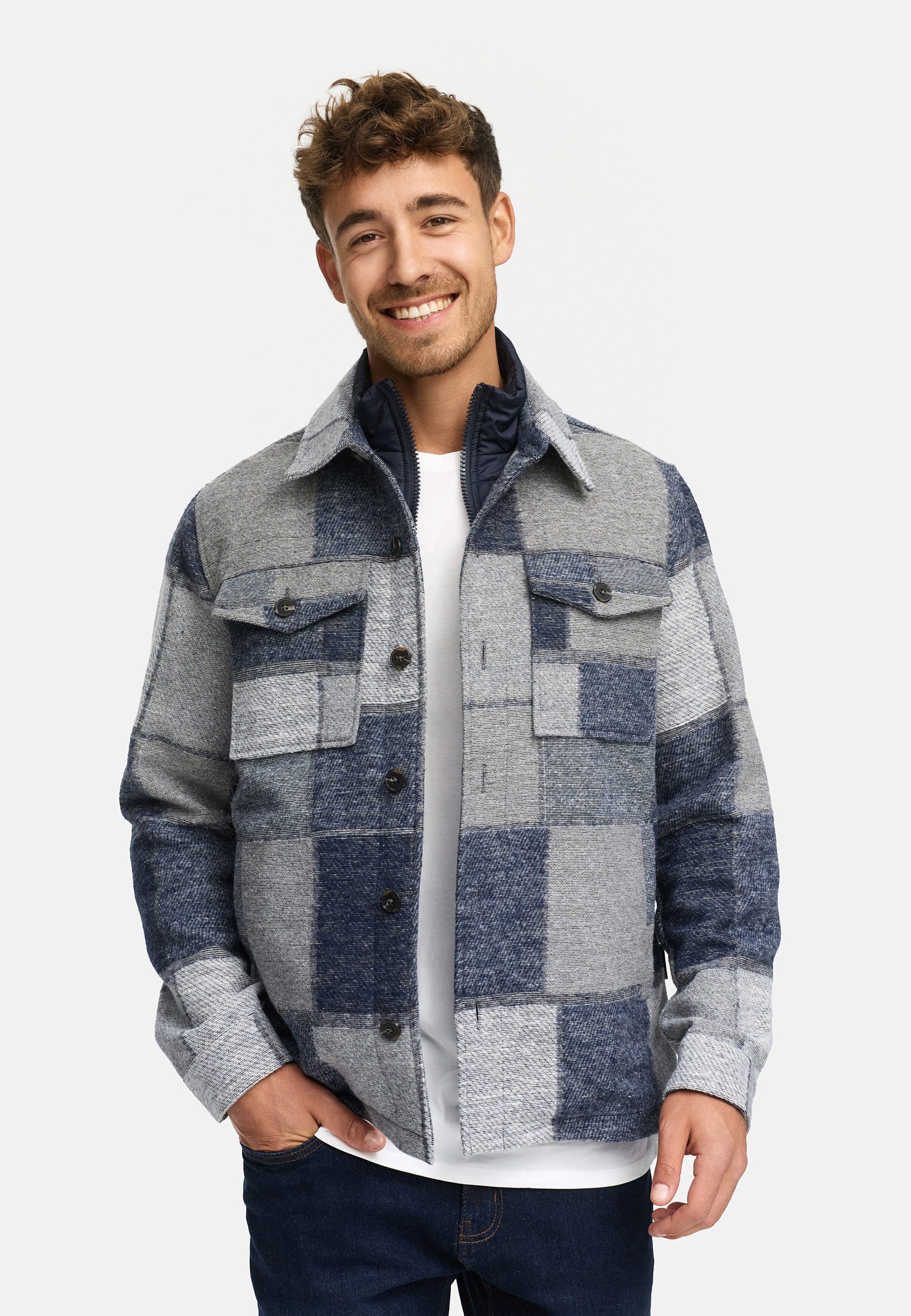 Indicode Hemdjacke Herren INDjango Übergangsjacke Herrenjacke günstig online kaufen