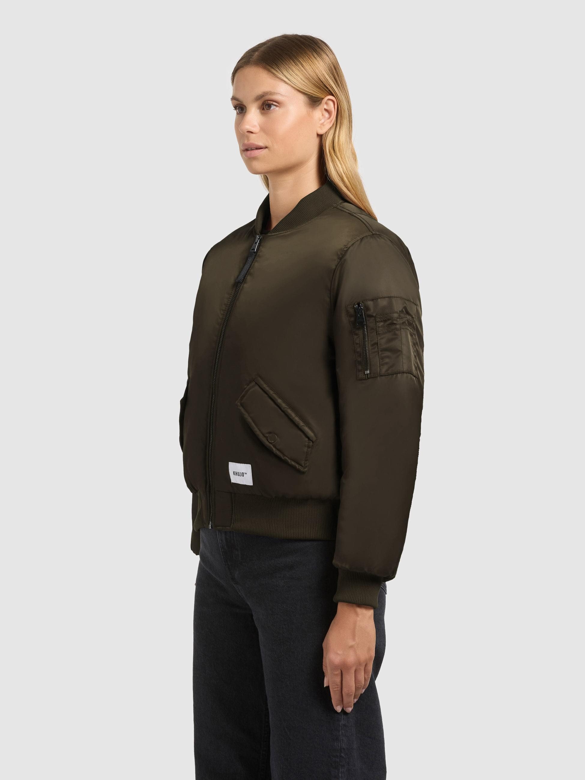 khujo Bomberjacke Kasia Modische kurze Damen Winterjacke
