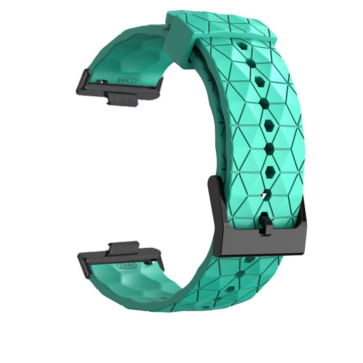 Wigento Smartwatch-Armband Für Huawei Watch Fit 4 / 4 Pro / 3 Silikon Design Ersatz Arm Band Aqua