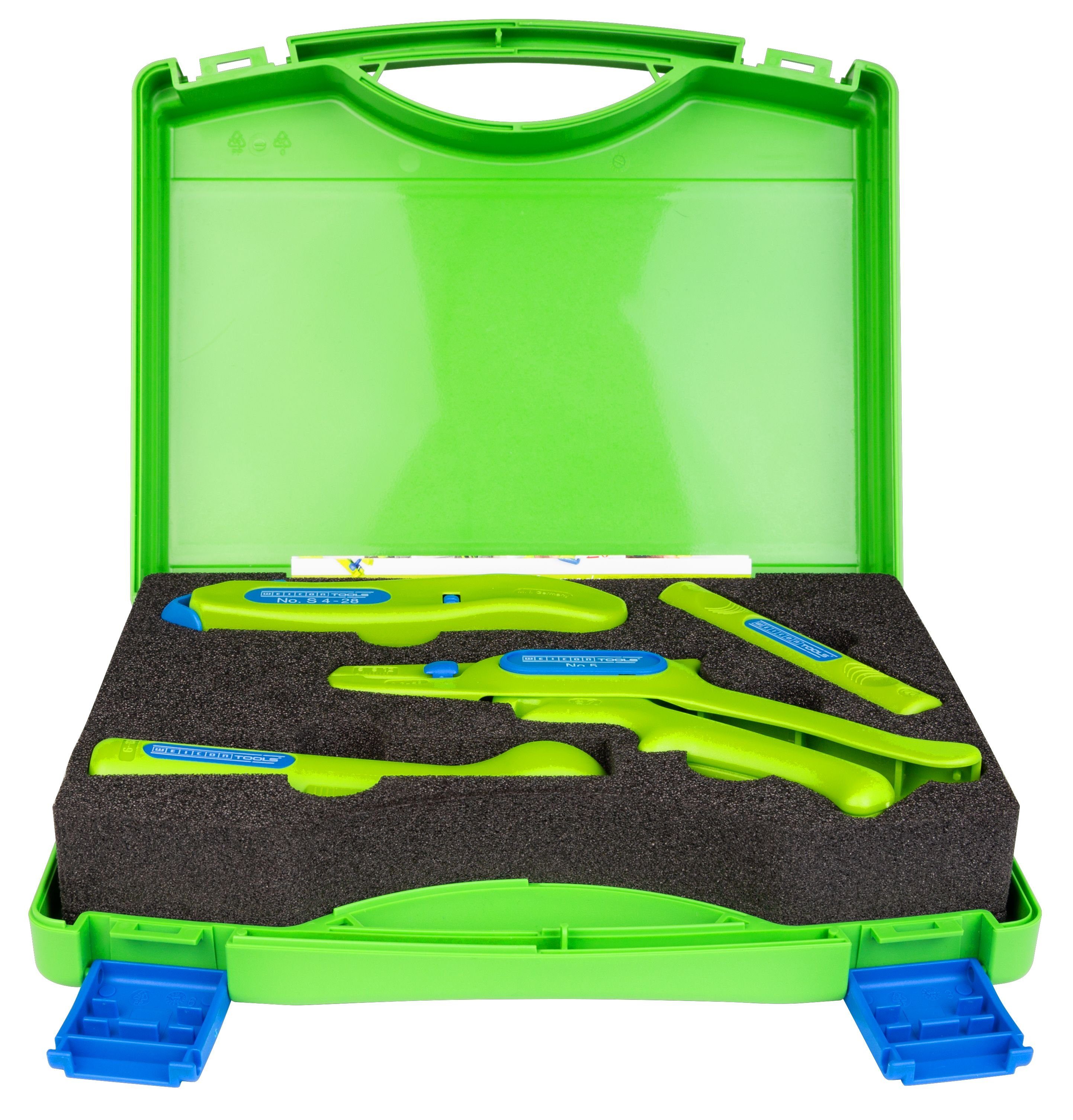 WEICON Abisolierzange Profi-Starter Set Green Line, Abisolierwerkzeuge, Set 4-tlg., Profi-Starter Set