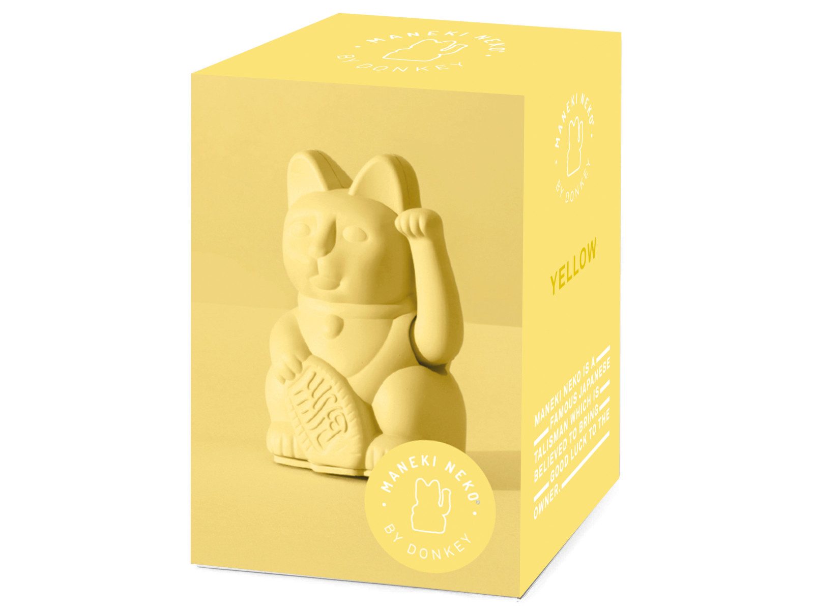 Donkey Products Dekofigur Lucky Cat Mini Winkekatze gelb 10cm günstig online kaufen