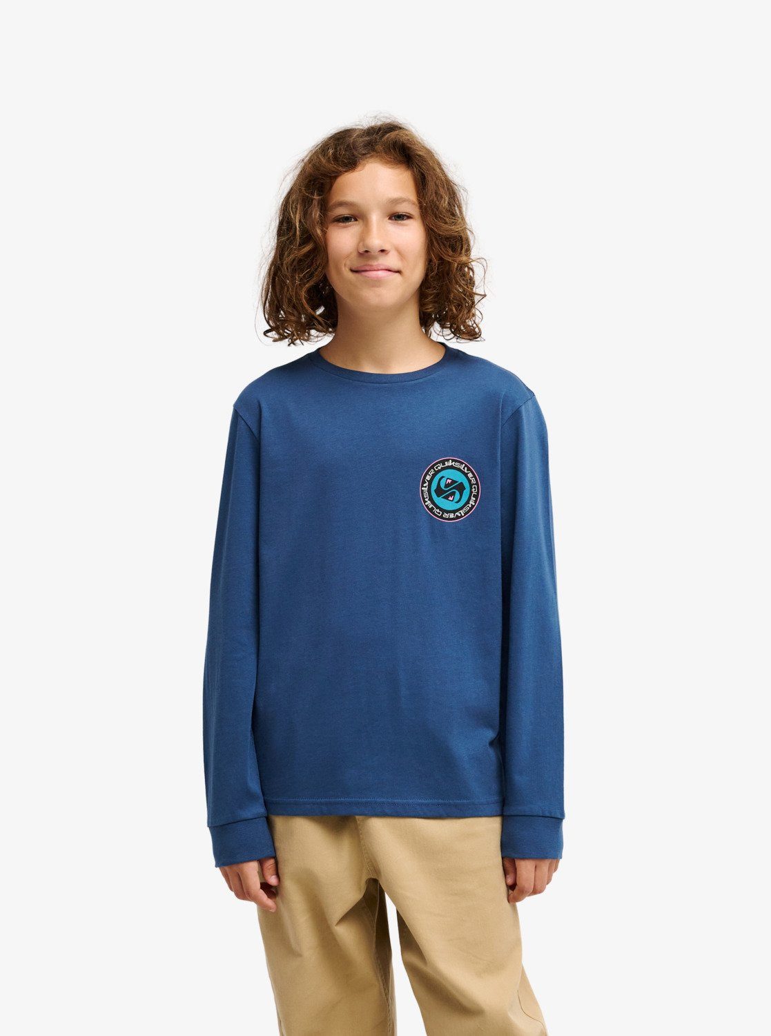 Quiksilver Langarmshirt EV DUALITY LS Y für Kinder, sportlicher Stil, aus Baumwolle