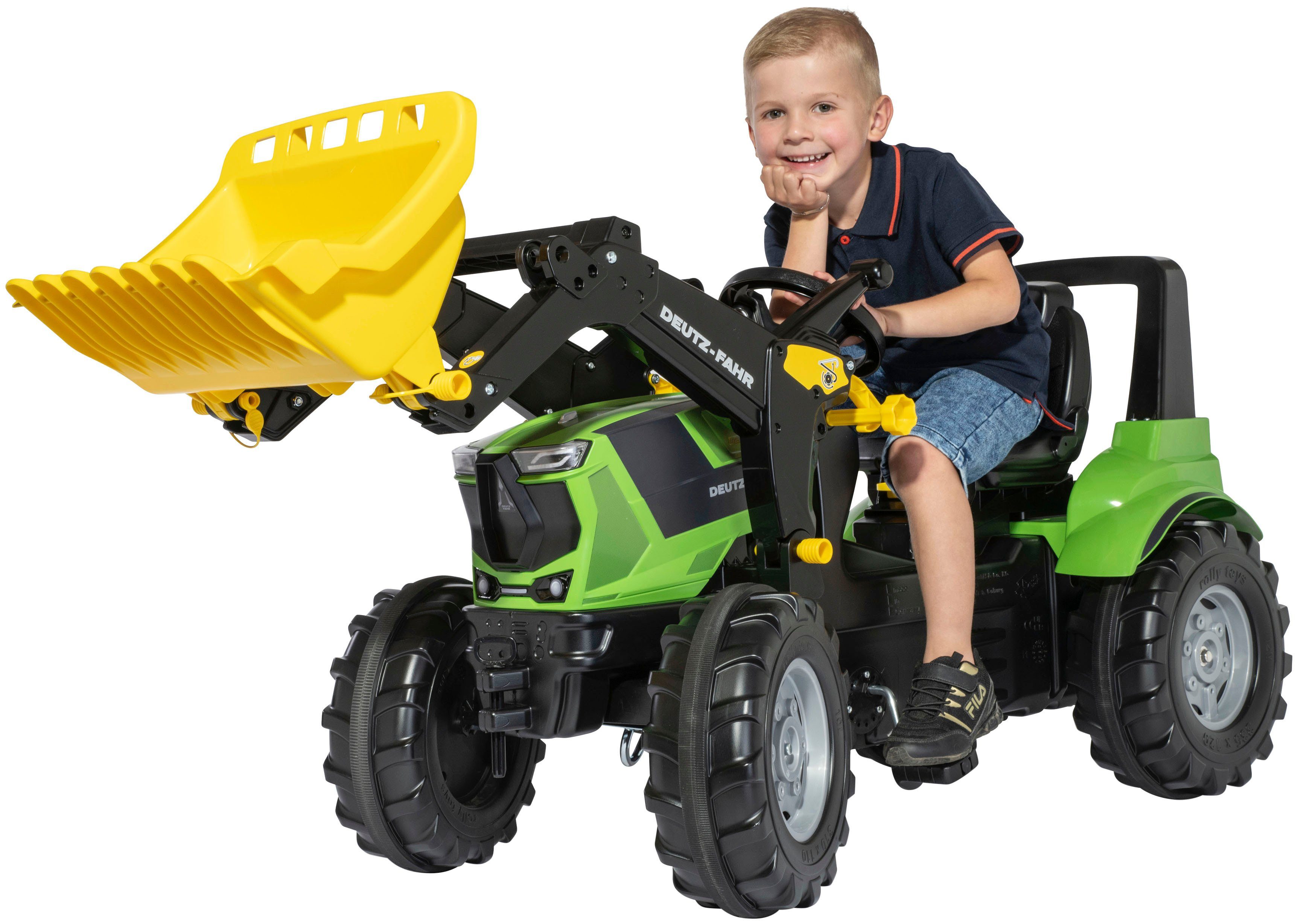rolly toys® Trettraktor rollyFarmtrac Premium II Deutz 8280 TTV, mit Frontlader, BxTxH: 150x54x75 cm