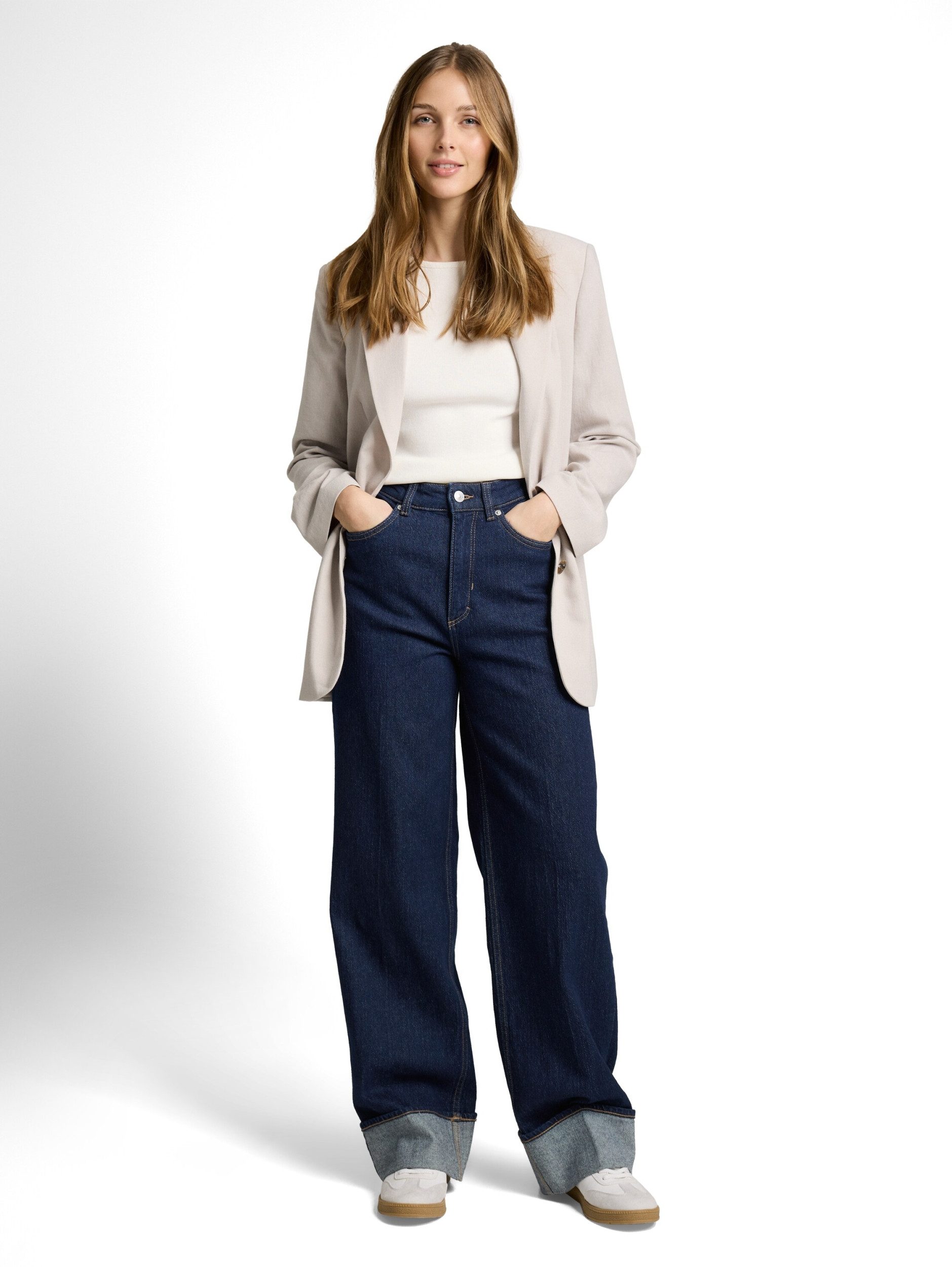 TOM TAILOR Denim Skinny-fit-Jeans Jeans TTLINOU WIDE - Regular Fit