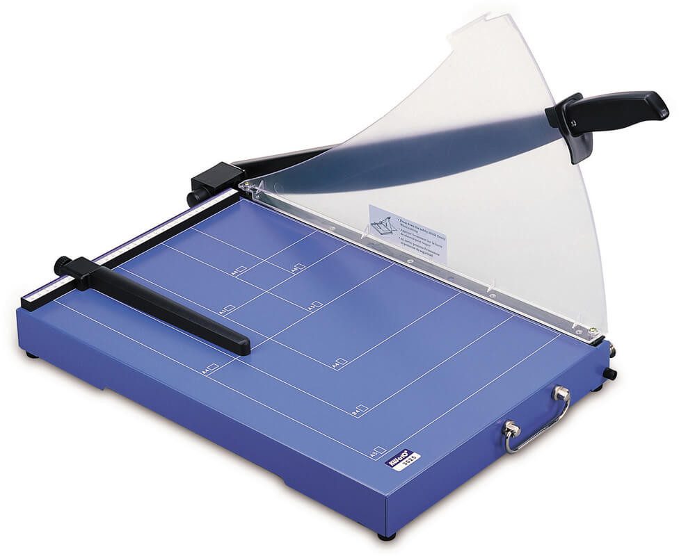 KW-triO Papierschneidegerät KWTRIO Hebelschneider 13025, Schneidelänge 448 mm, Vollmetall, Schutzschild, rutschfest, einfache Handhabung