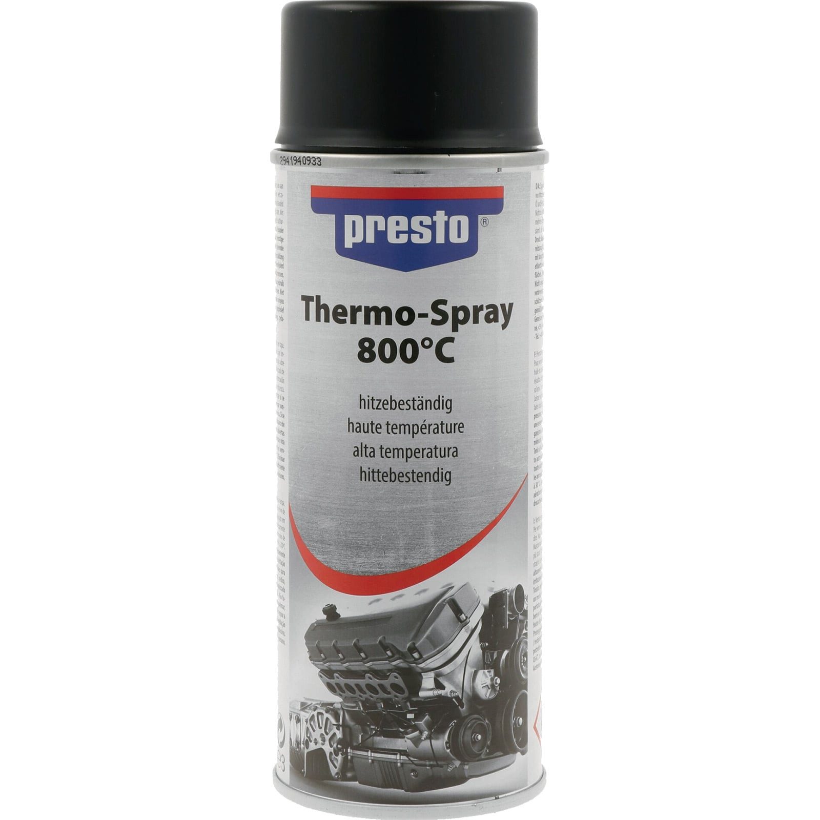 Presto Textilerfrischer presto Thermo-Lackspray Profi 800 °C schwarz - 428726
