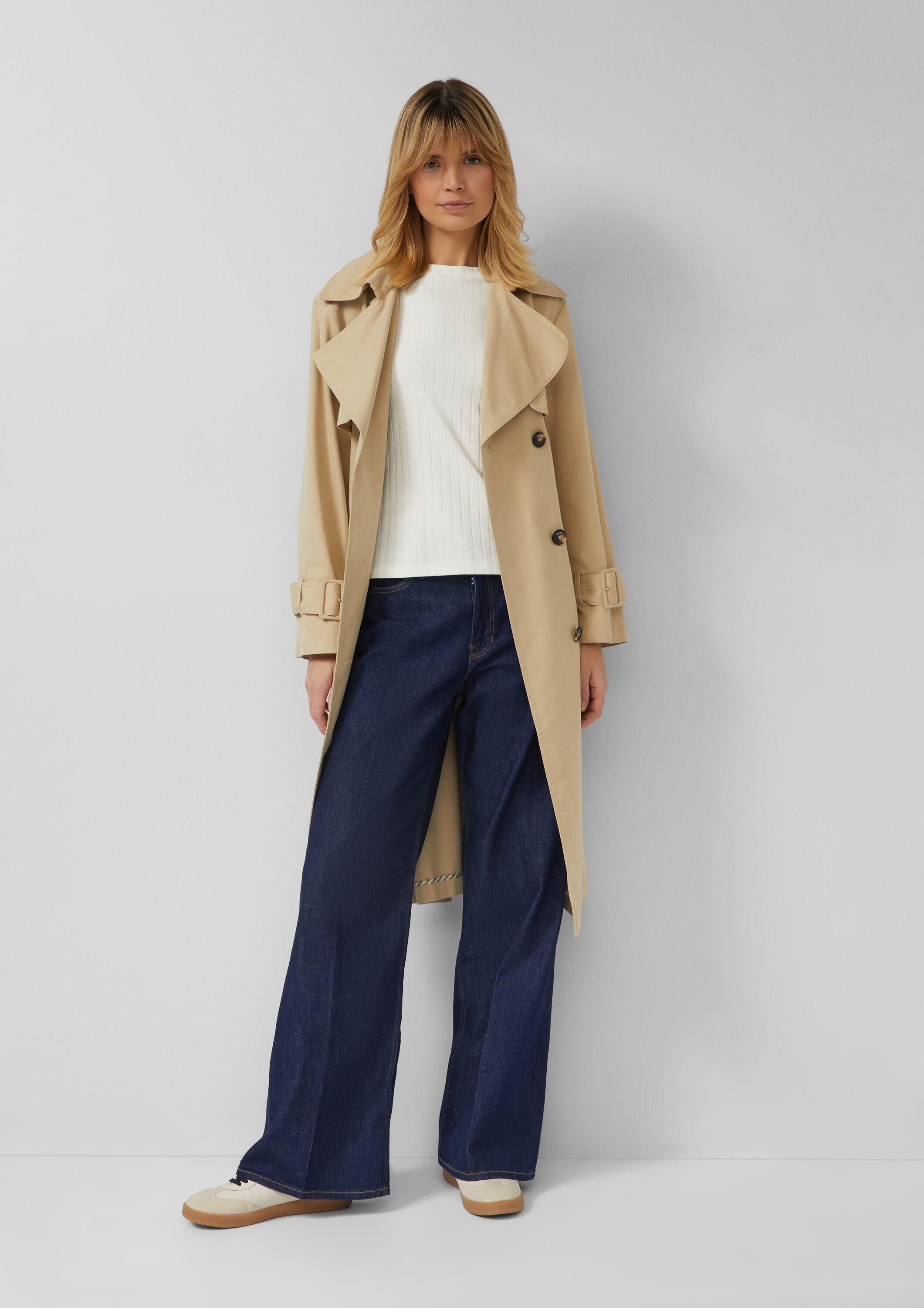 s.Oliver Trenchcoat Outdoor-Mantel Leichter Trenchcoat aus Lyocell günstig online kaufen