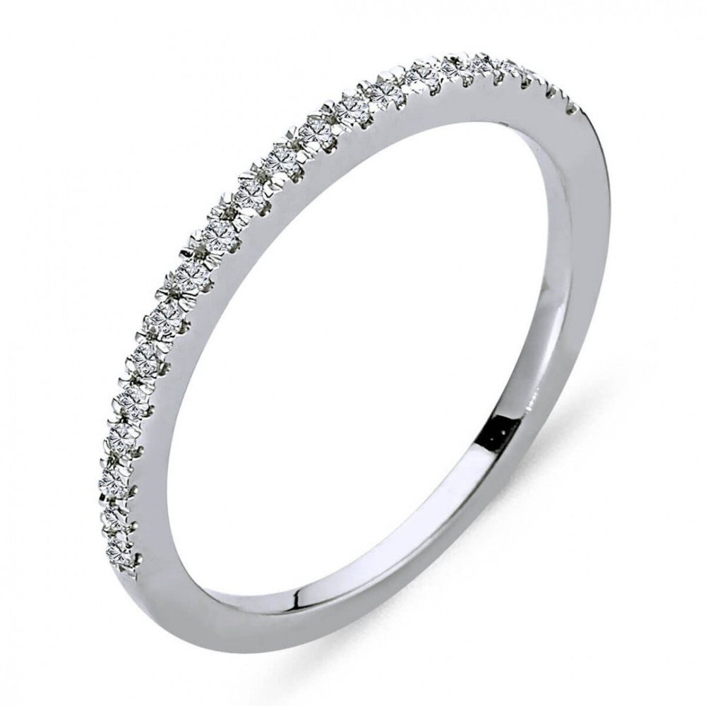 EinStein Diamant Verlobungsring Vorsteckring Diamant halbrund günstig online kaufen