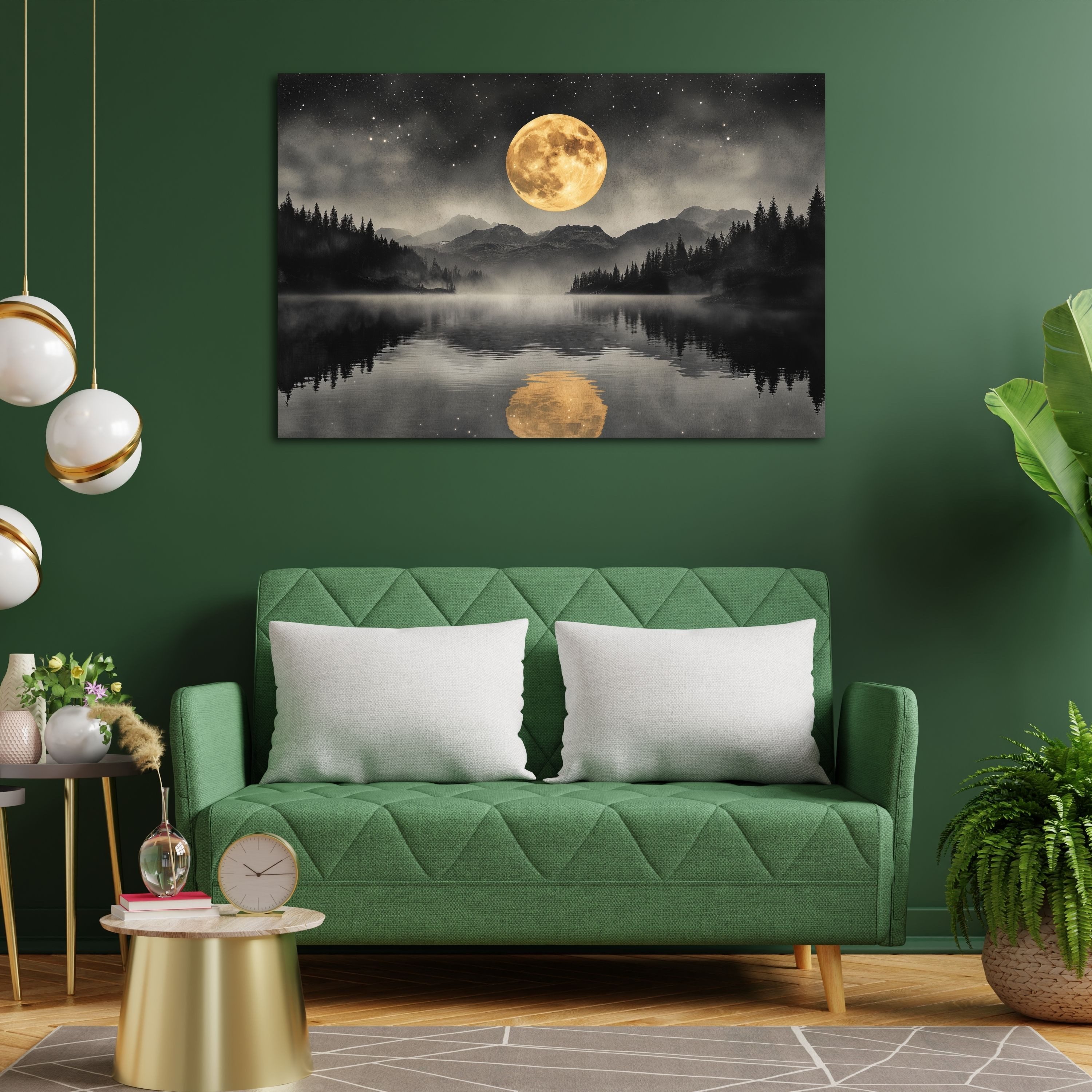 DARO Design Leinwandbild Modern Abstrakt Wandbilder XXL Wandbild Wand Deko Leinwand Bilder, 30x20cm