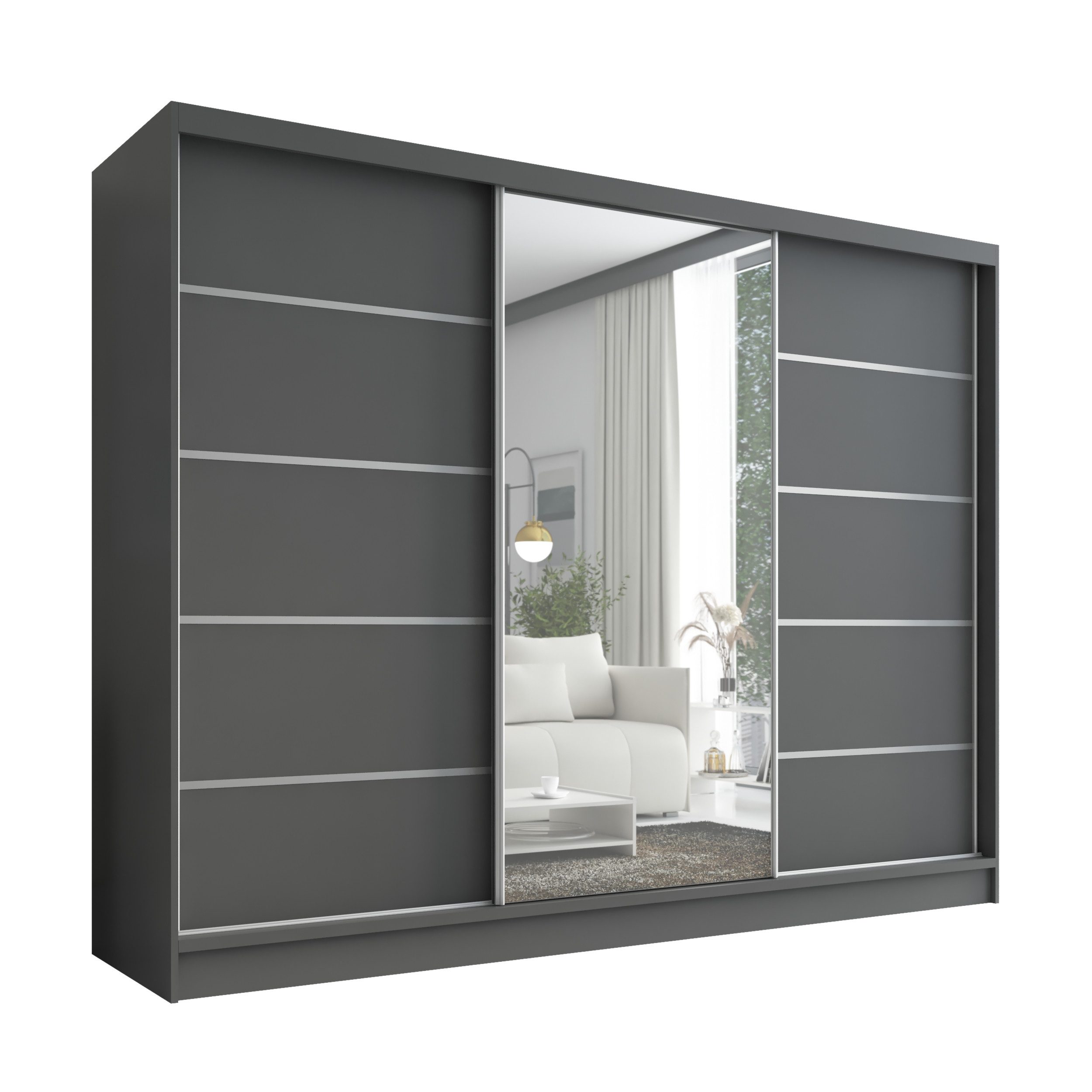 A&J MöbelLand GmbH Schiebetürenschrank AURELIA 1 mit 3 Schubladen und Spieg günstig online kaufen