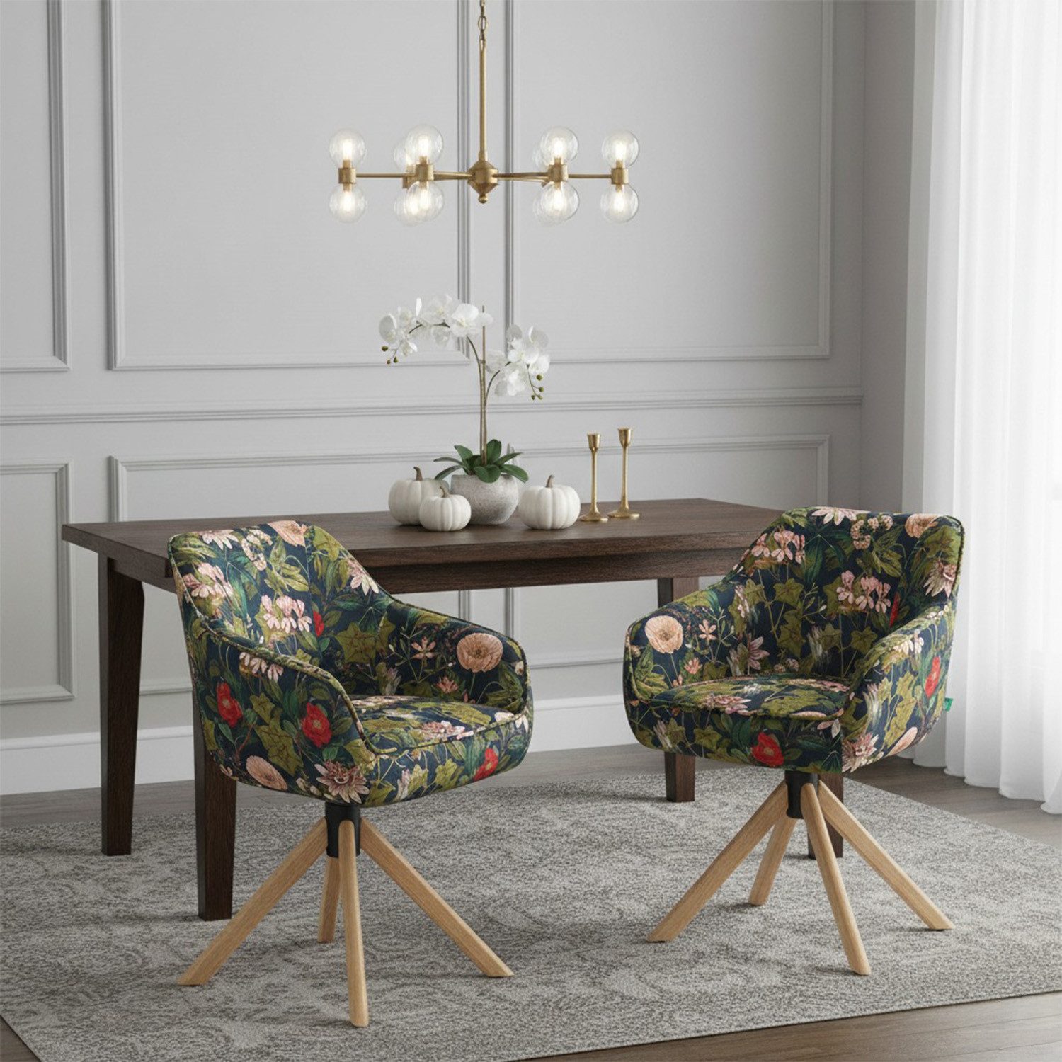 DUBI Möbel Polsterstuhl Mika-Luis 2er-Set, Federkern, günstig online kaufen