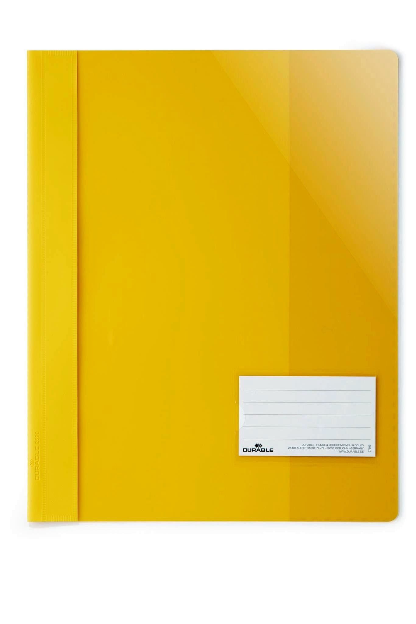 DURABLE Hefter Durable Sichthefter A4 überbreit ge mit Fenster und Innentasche