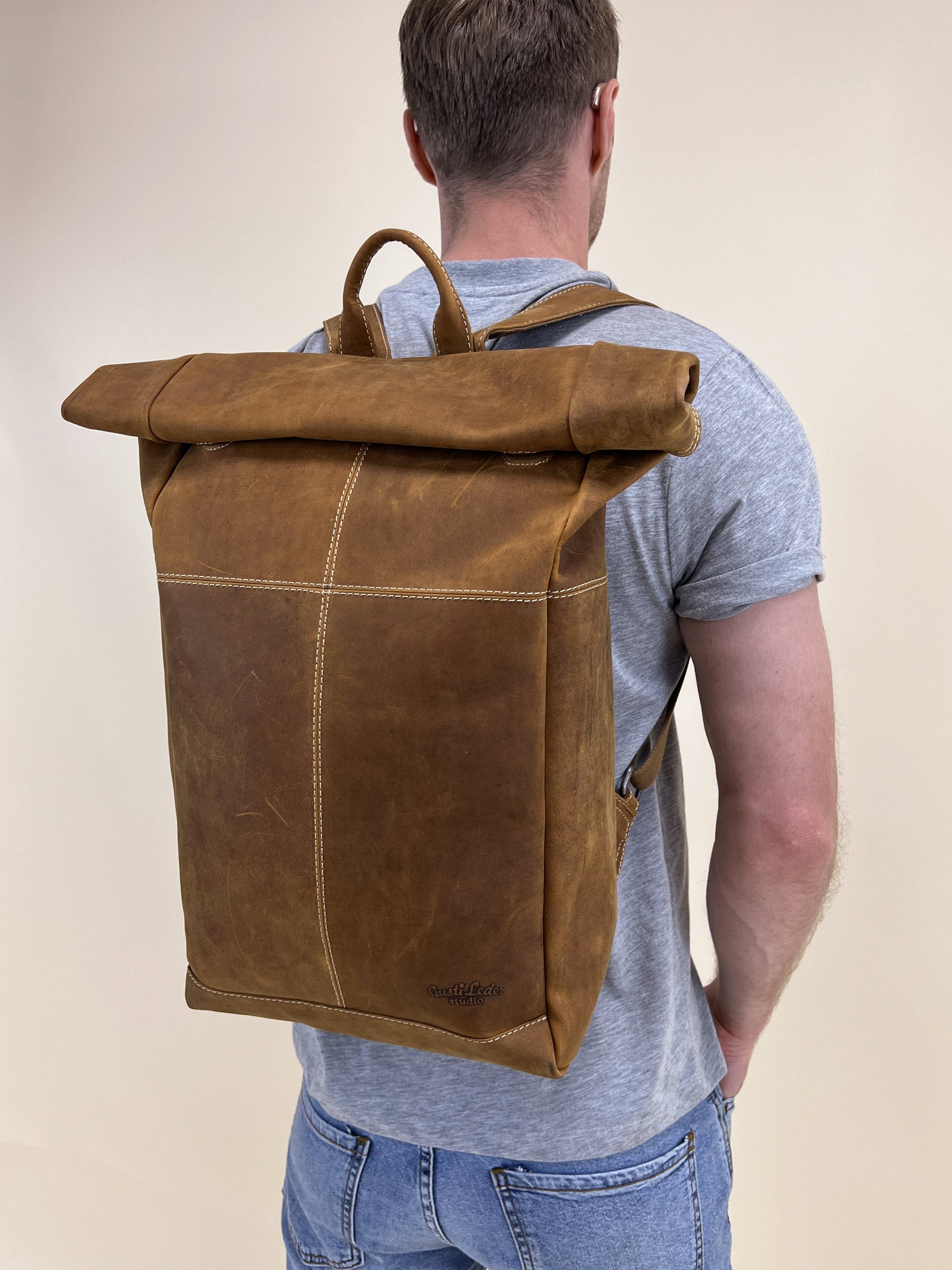 Gusti Leder Cityrucksack Gusti Leder Rolltop Joy (1-tlg)