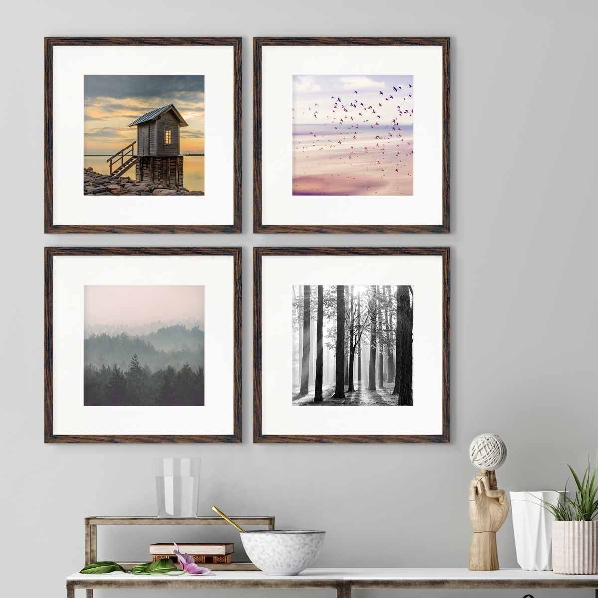 PHOTOLINI Bilderrahmen 4er Set 30x30 cm günstig online kaufen