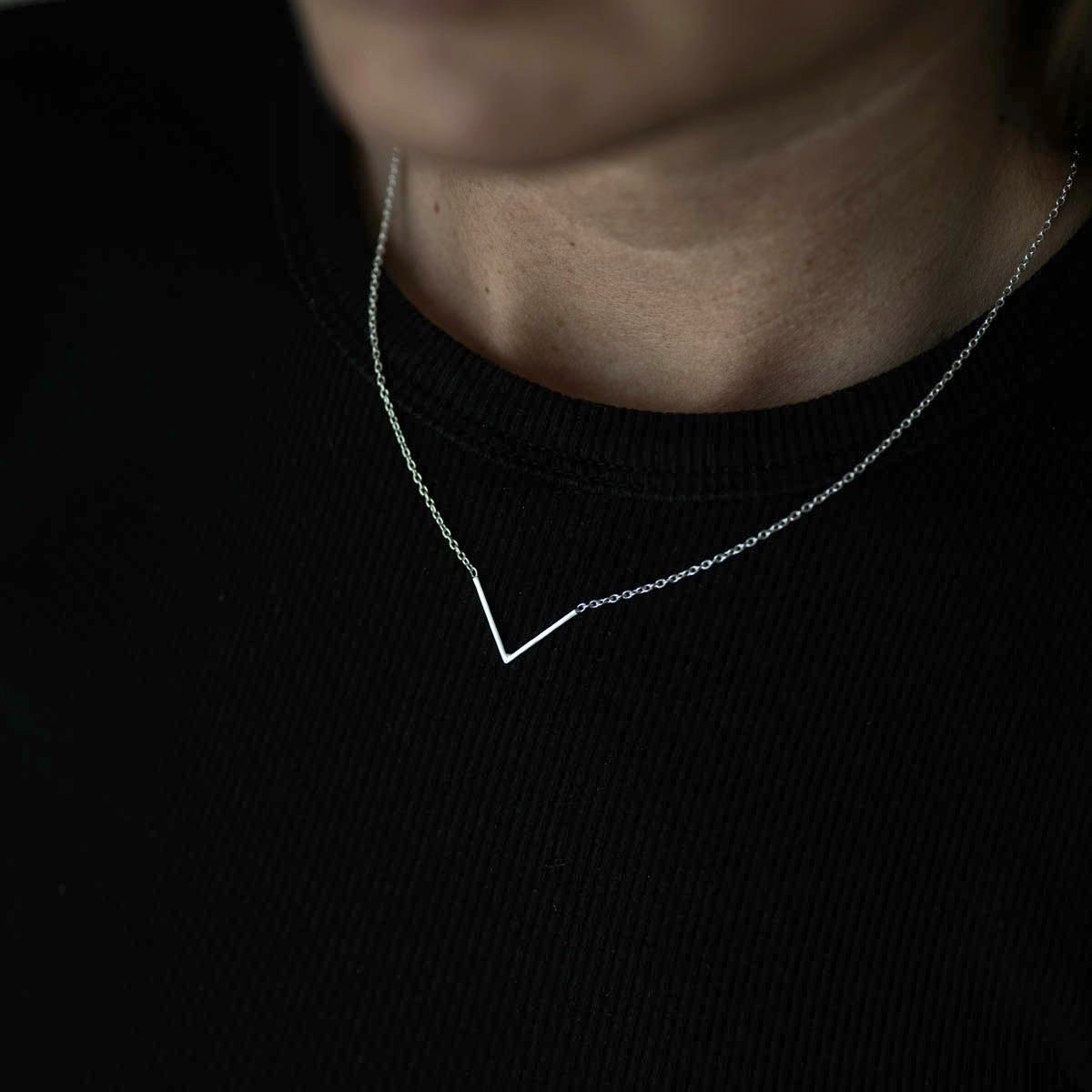 Materia Collierkettchen Damen Silber V Kette Pfeil längenverstellbar CO-14, günstig online kaufen