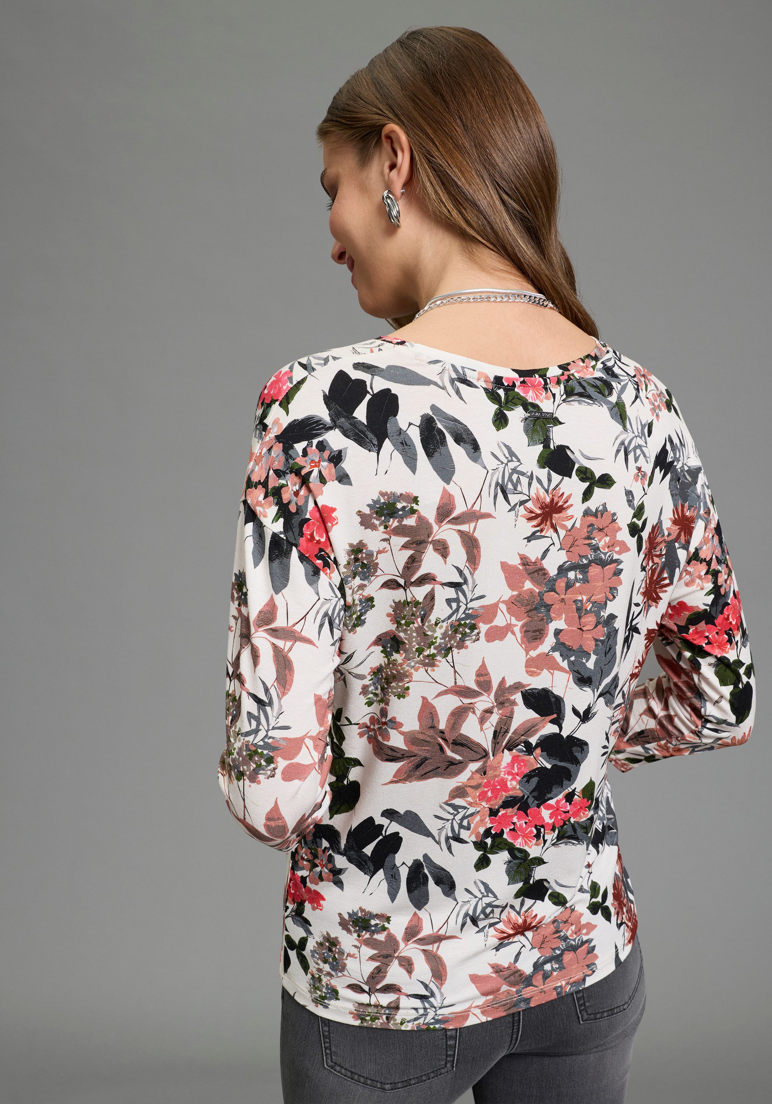 Laura Scott 3/4-Arm-Shirt lässige Passform und elegante Printvarianten