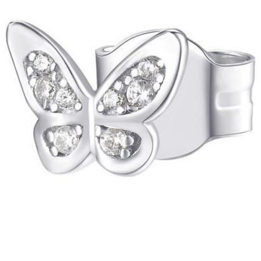 Rosato Ohrring-Set Silver single earrings with zircons Butterfly Storie RZO052R