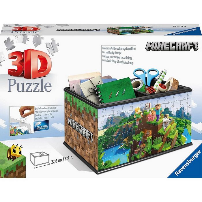 Ravensburger Spiel 3D Puzzle 11286 - Aufbewahrungsbox Minecraft - 216