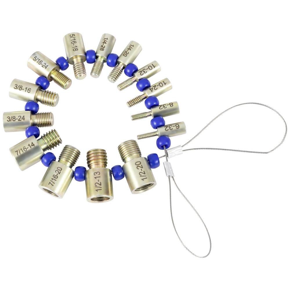Dasqua Nivellierkeil Gewindeprüfer-Set Zoll 8511-2015
