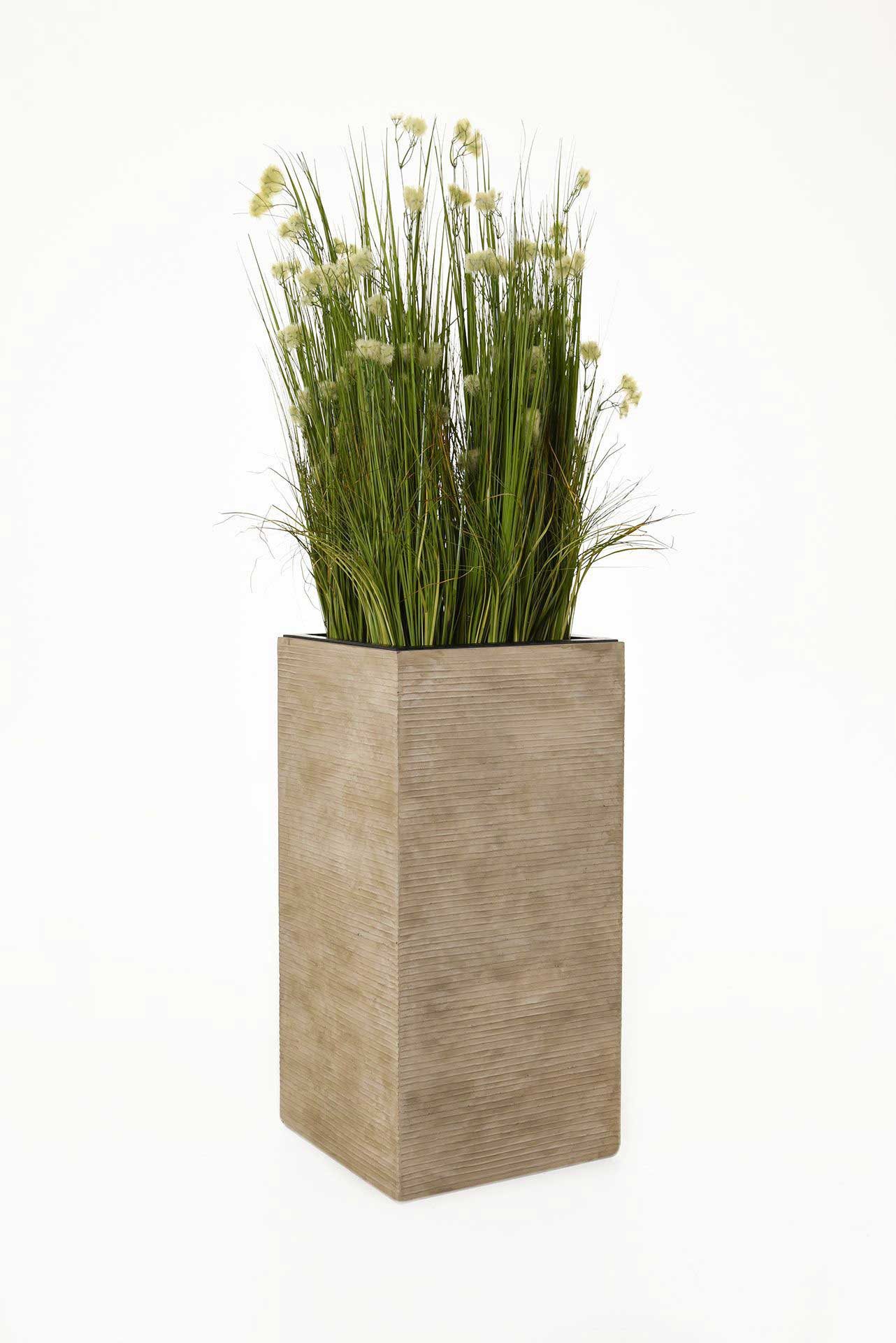 VIVANNO Pflanzkübel Fiberglas BLOCK Säule - günstig online kaufen