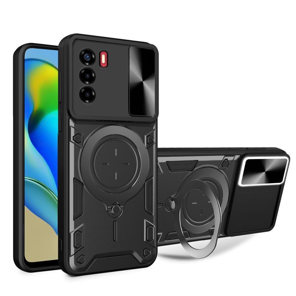 betterfon Handyhülle Outdoor Panzer Hülle für ZTE Panzerhülle mit Kameraschutz & Ringhalter, Outdoorhülle mit Smartstand und Silikonkern