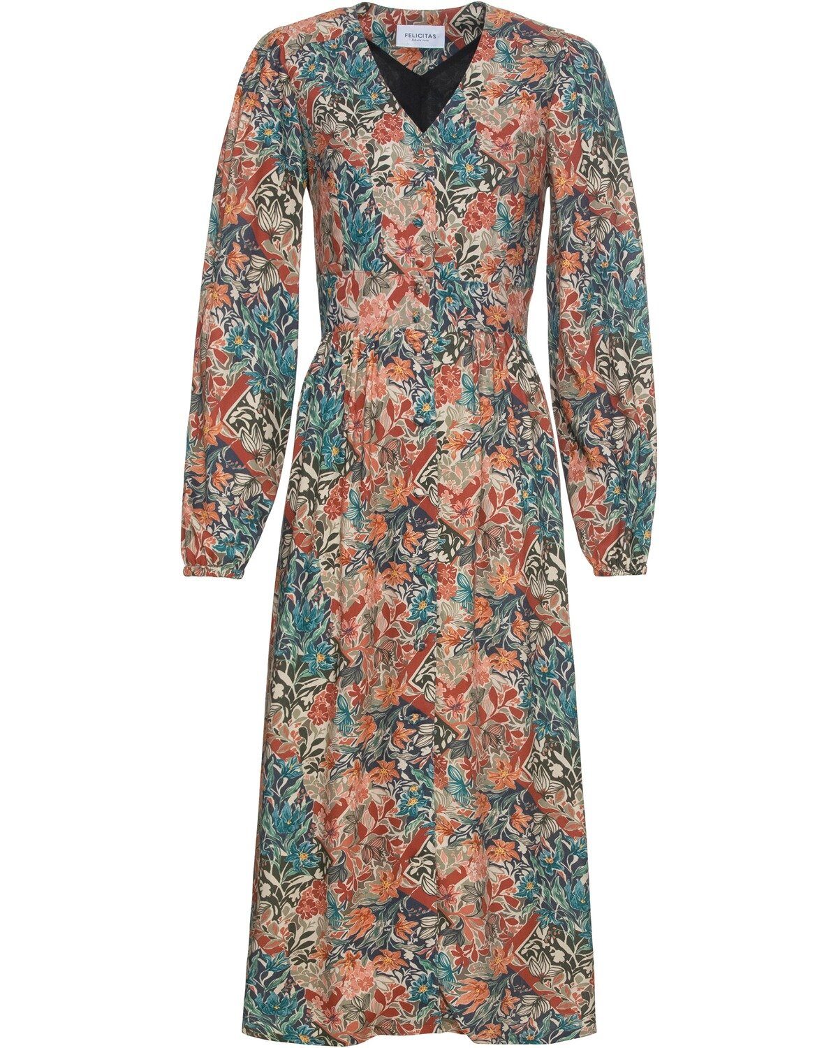 Midikleid Midikleid Katalena mit Allover-Print