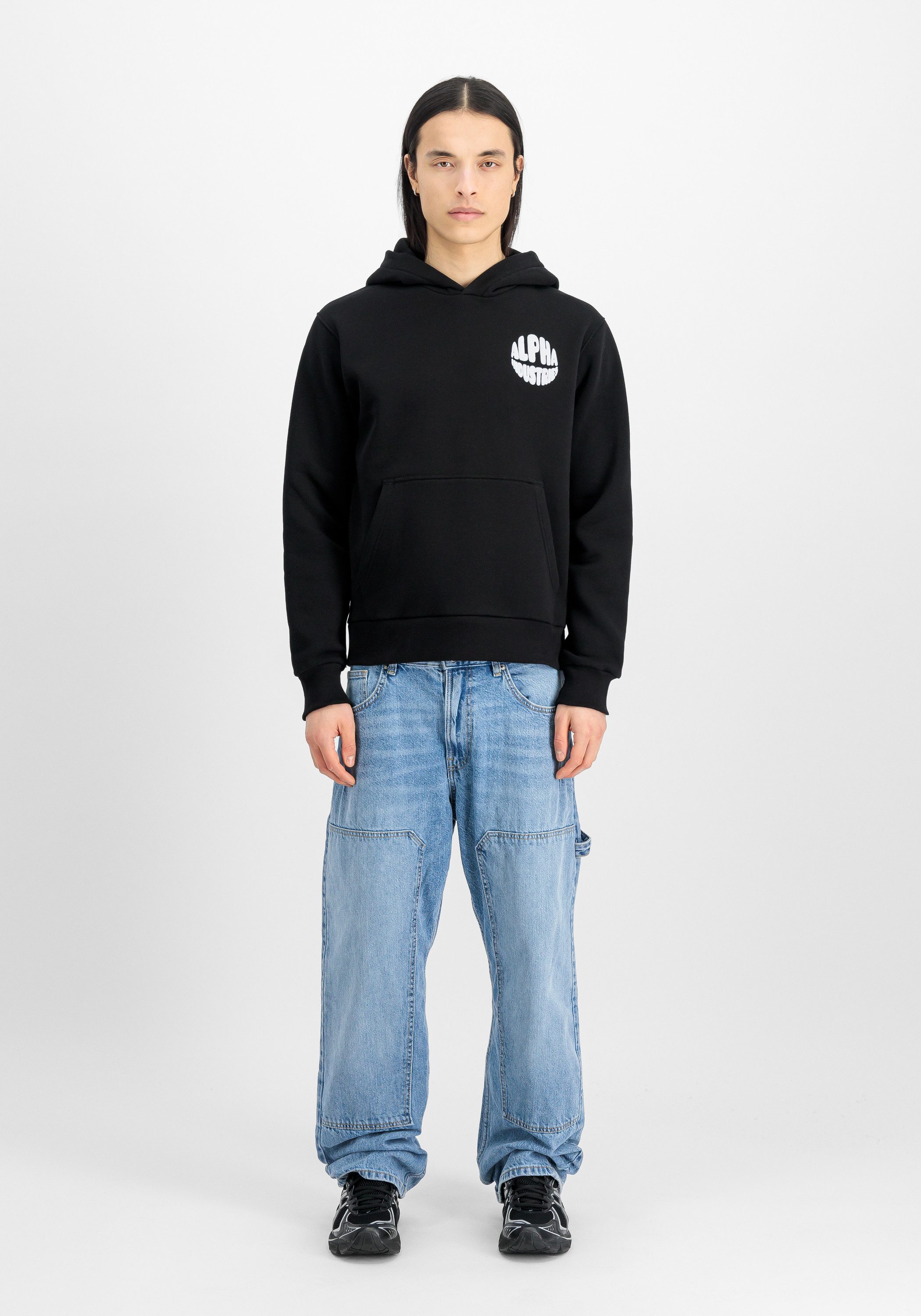 Alpha Industries Hoodie Logo Hoodie Backprint