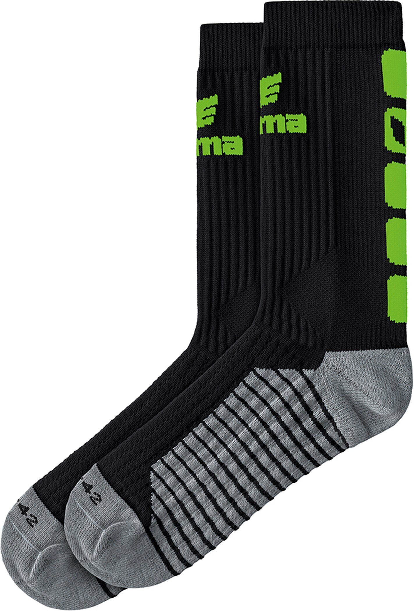 Erima Sportsocken 5-C socks black/green gecko