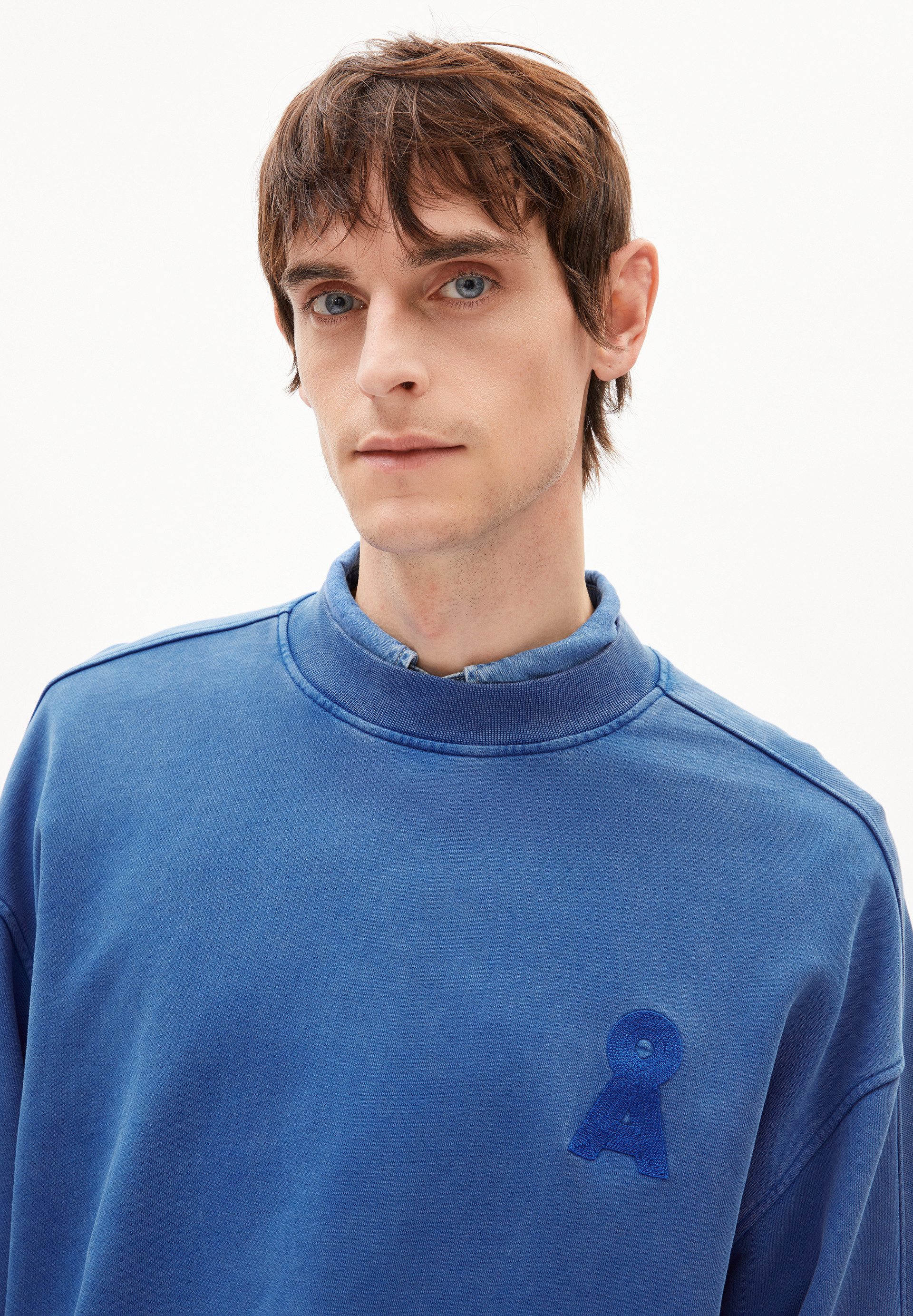 Armedangels Sweatshirt EMAAL CREWNECK GMT DYE Relaxed Fit