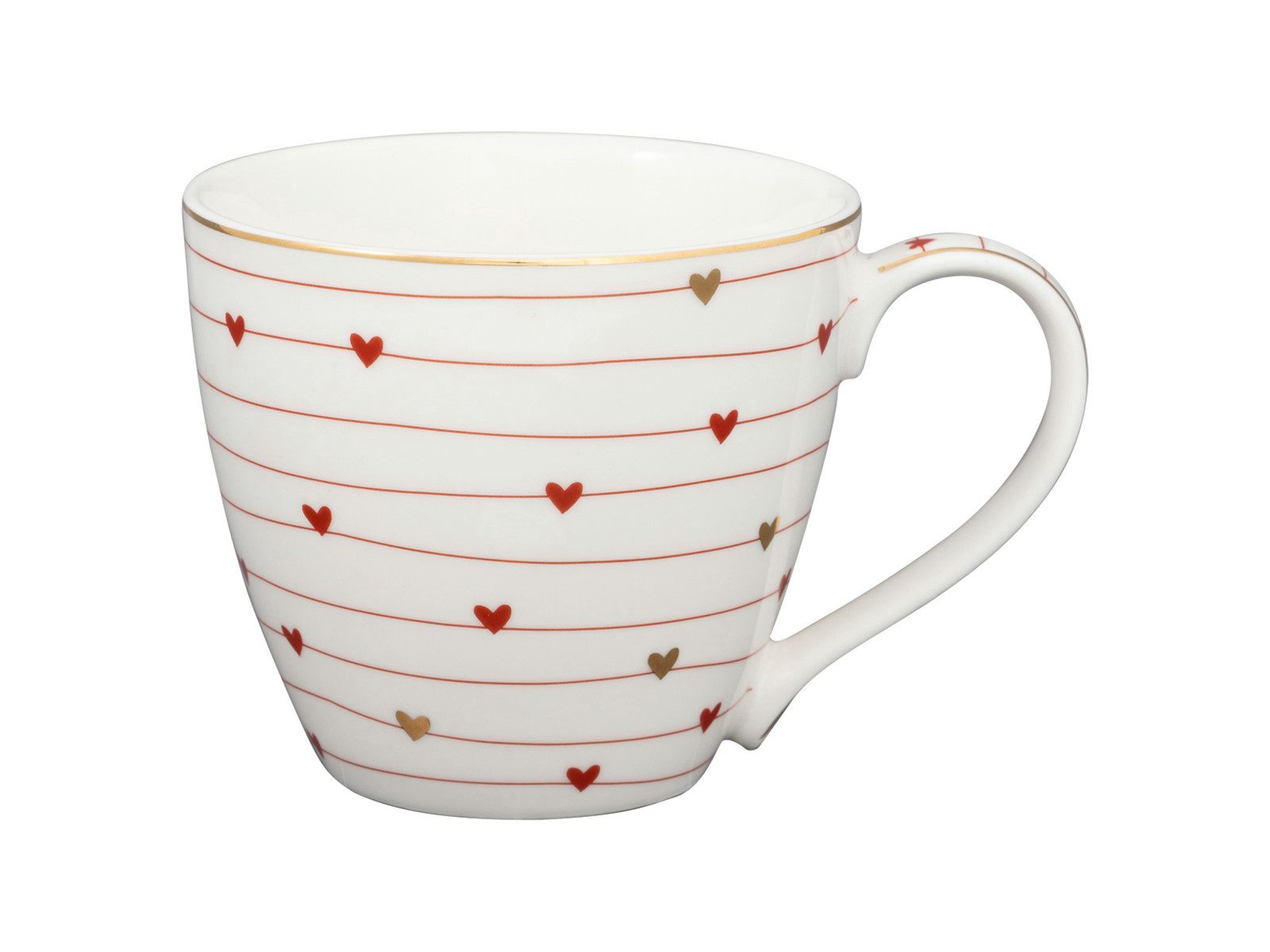 Greengate Tasse Grace Tasse white 0,3l, Steinzeug