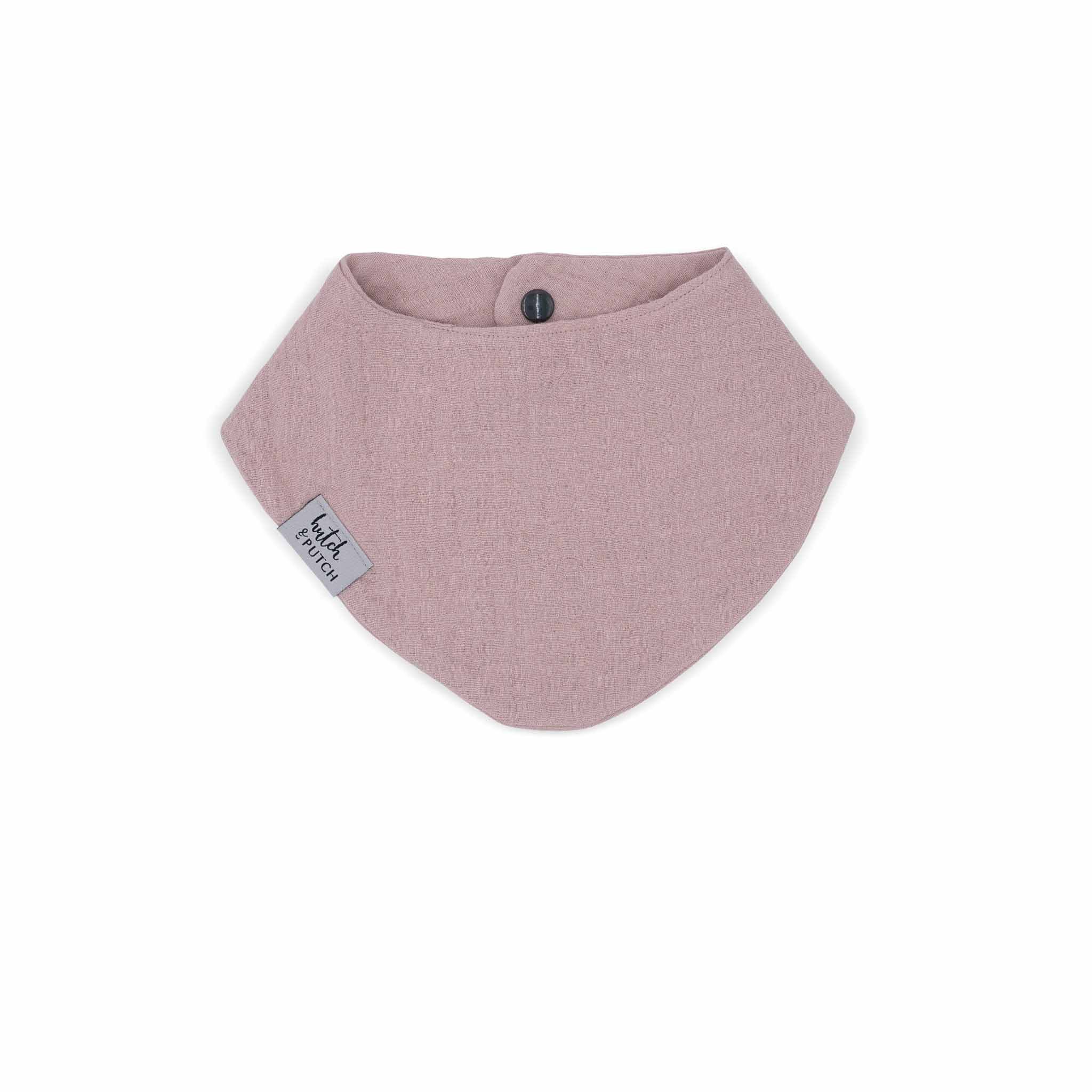 hutch&putch Lätzchen Musselin-Lätzchen Dreieckstuch mit Druckknopf für Baby (0-2 Jahre), (1-St), Aus 100% Bio-Baumwolle - Vegan, Atmungsaktiv und Saugstark