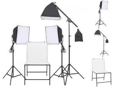 vidaXL Fotohintergrund Fotostudio-Beleuchtung Set mit Aufnahmetisch